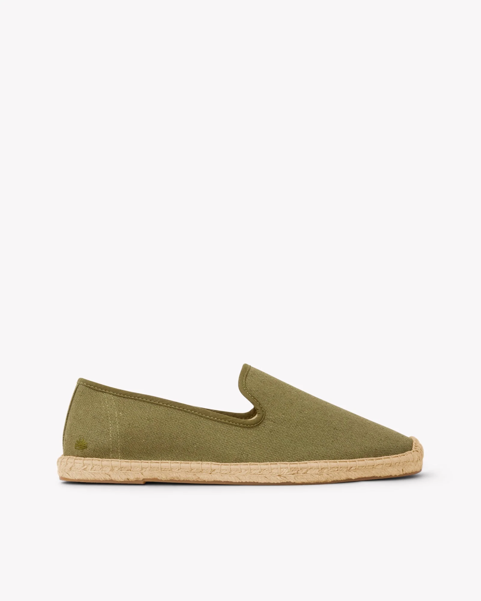 Mens | Smoking Espadrille | Woven Color | Oliva Green - Tonal