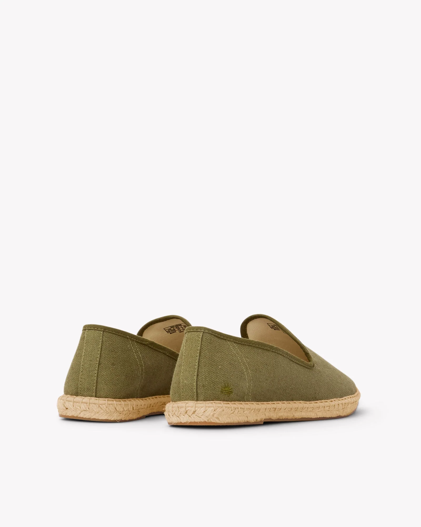 Mens | Smoking Espadrille | Woven Color | Oliva Green - Tonal - Image 3