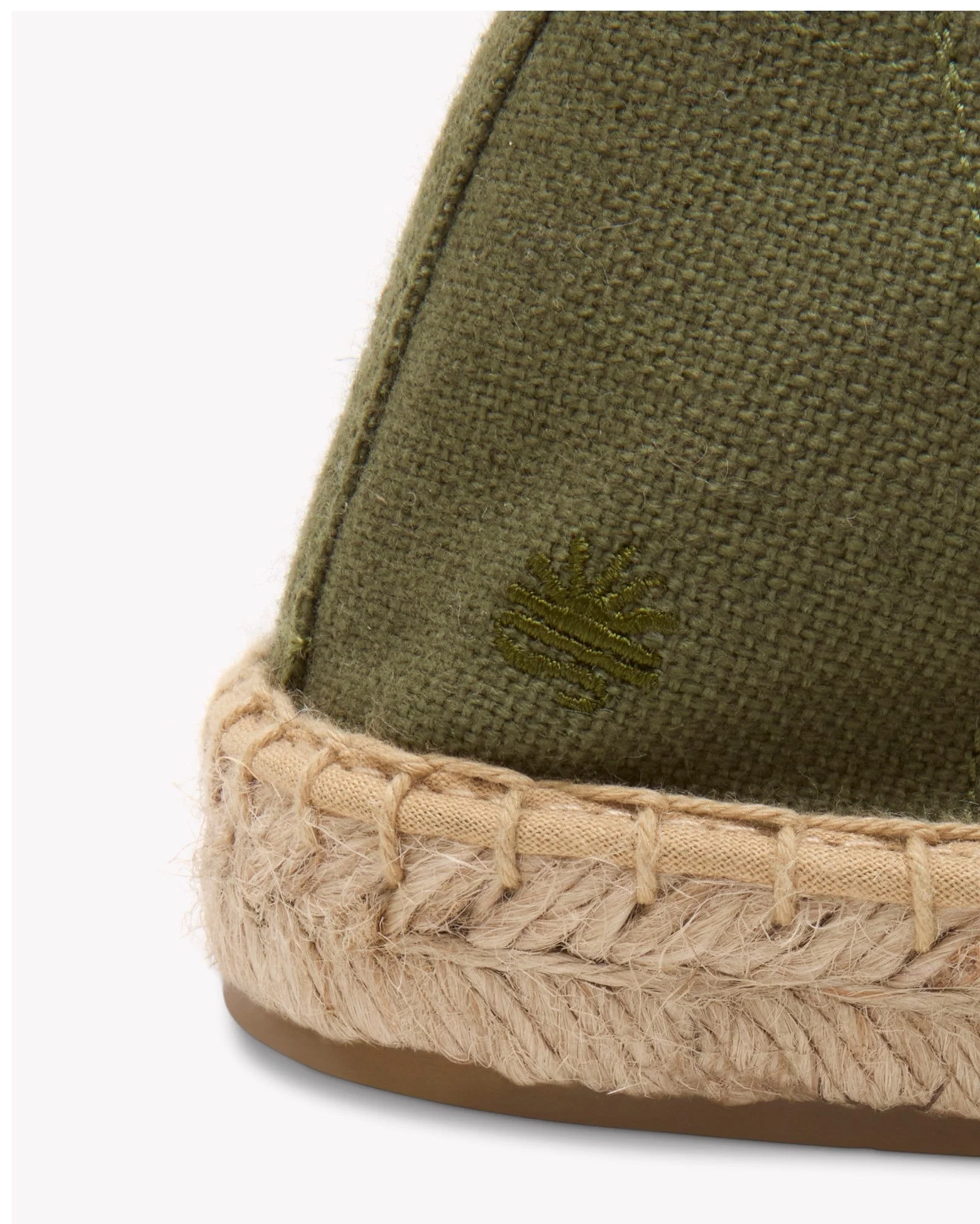Mens | Smoking Espadrille | Woven Color | Oliva Green - Tonal - Image 5