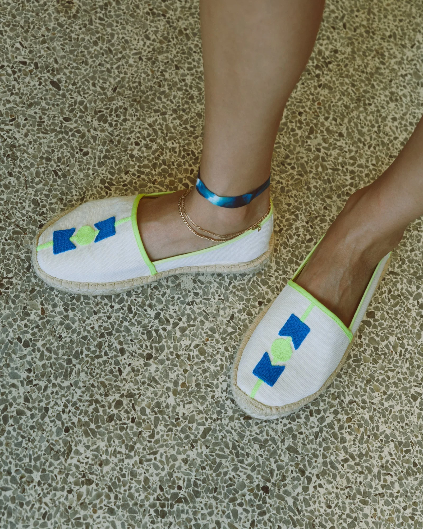 Womens | Original Espadrille | Embroidery | Molyan Blue - Natural Undyed - Image 4