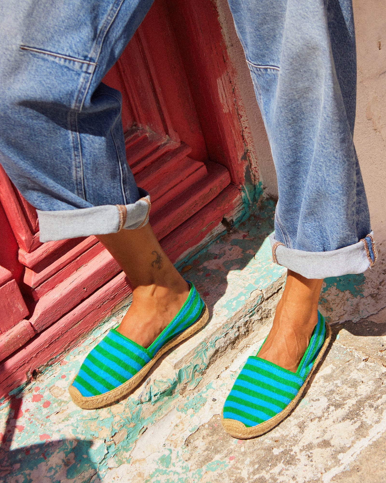 Womens | Original Espadrille | Terry | Blue-Green - Image 2