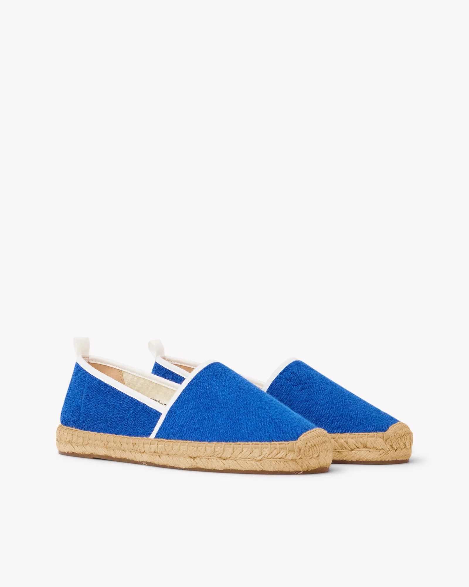 Womens | Original Espadrille | Terry | French Blue-White - Image 2
