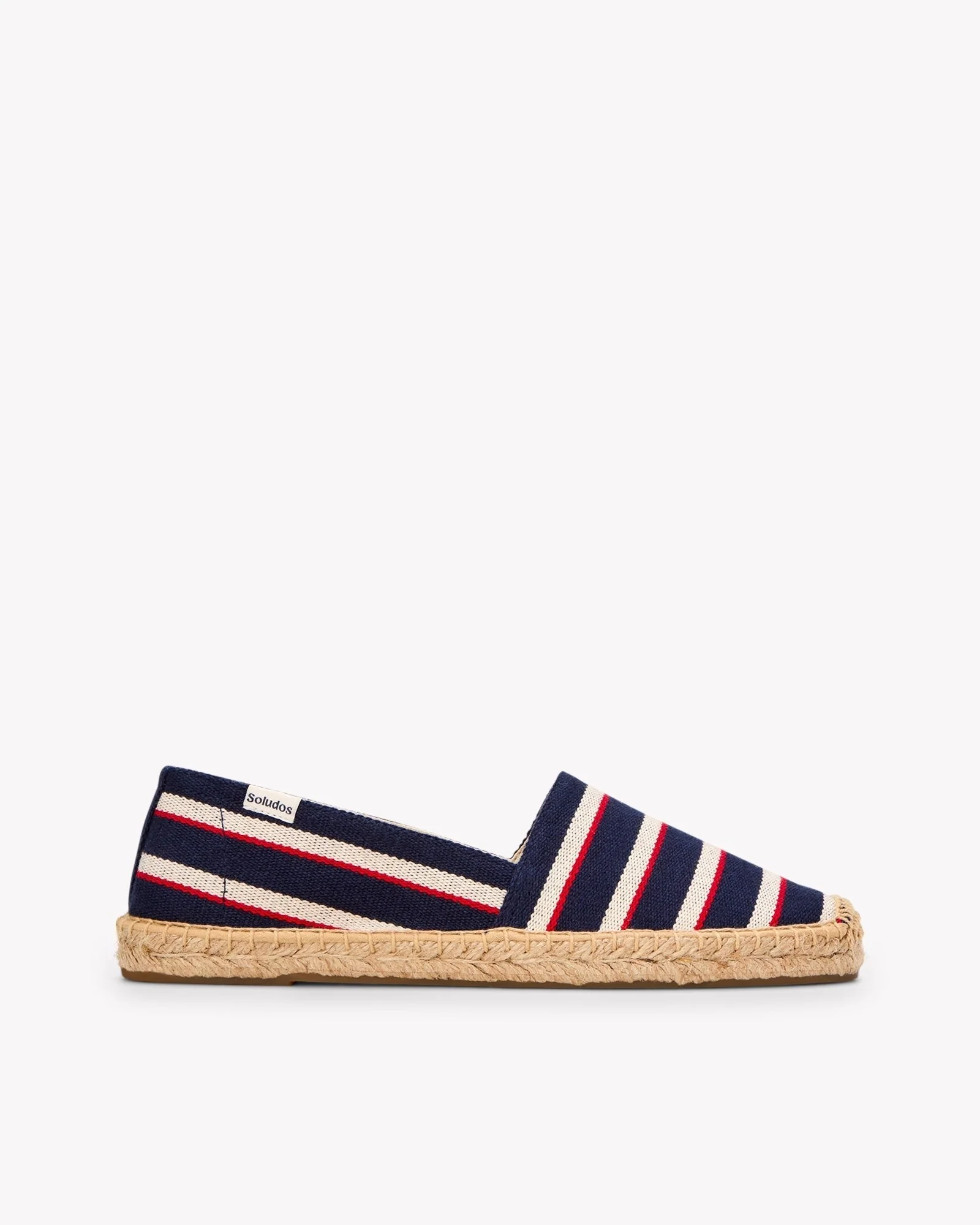 Womens | Original Espadrille | Woven Stripe | Classic - Navy - Ivory - Red