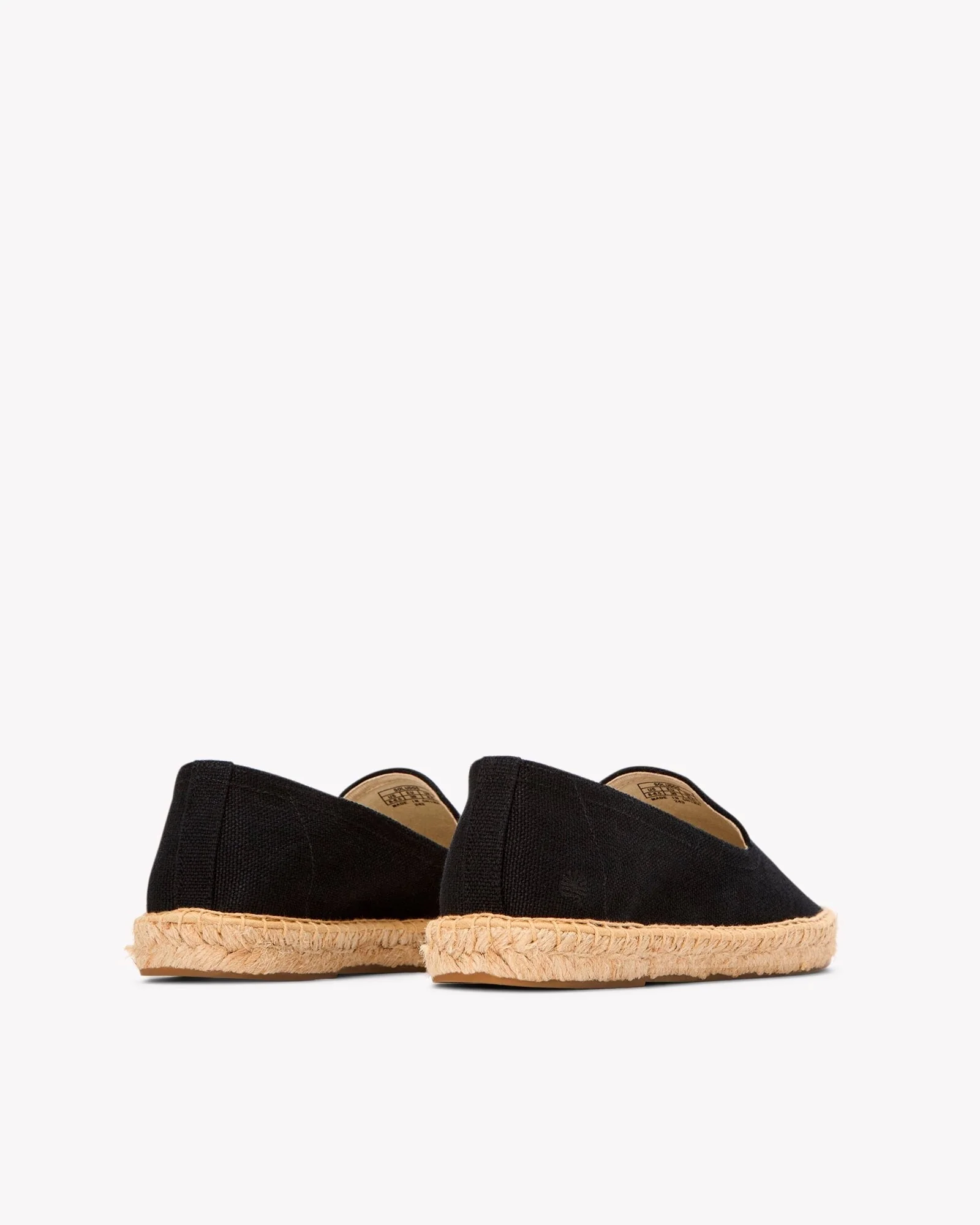 Womens | Smoking Espadrille | Woven Color | Noche Black - Image 4