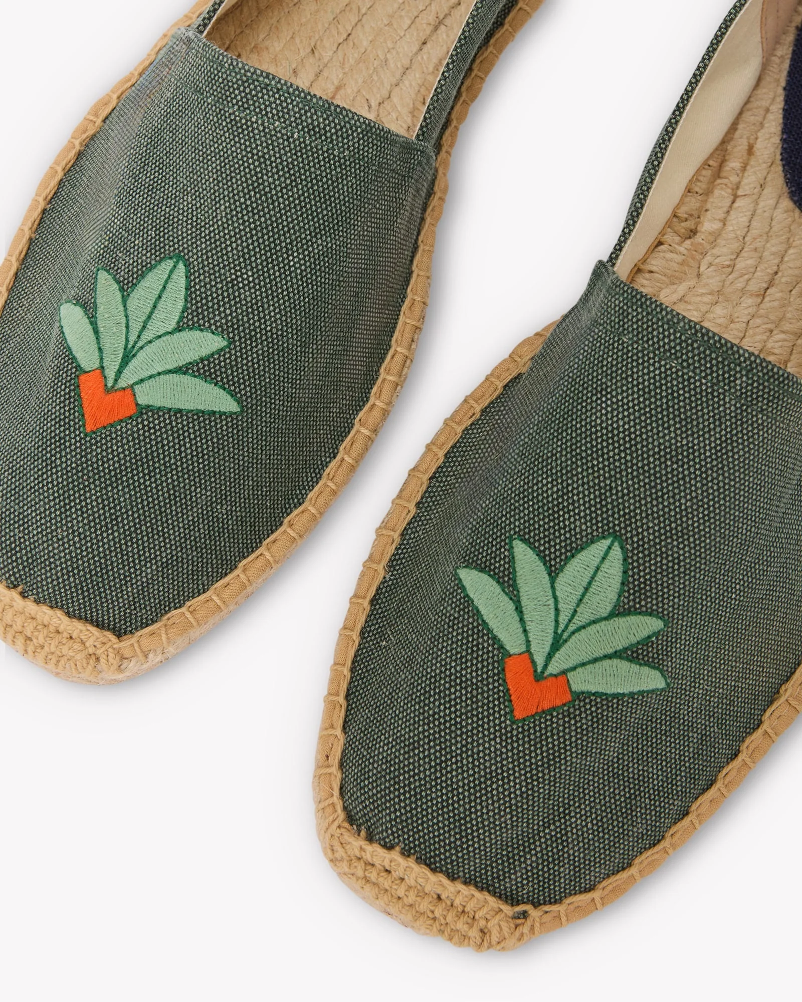 Mens | Original Espadrille | Embroidery | Cardenxe - Vintage Green - Image 6