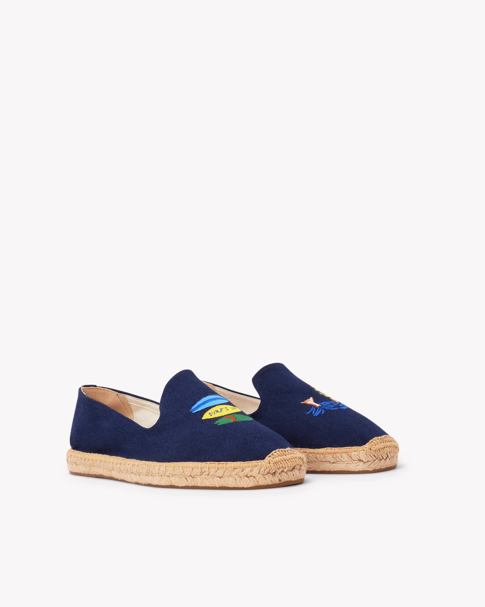 Mens | Smoking Espadrille | Embroidery | Boards & Drinks - Armada Blue - Image 5