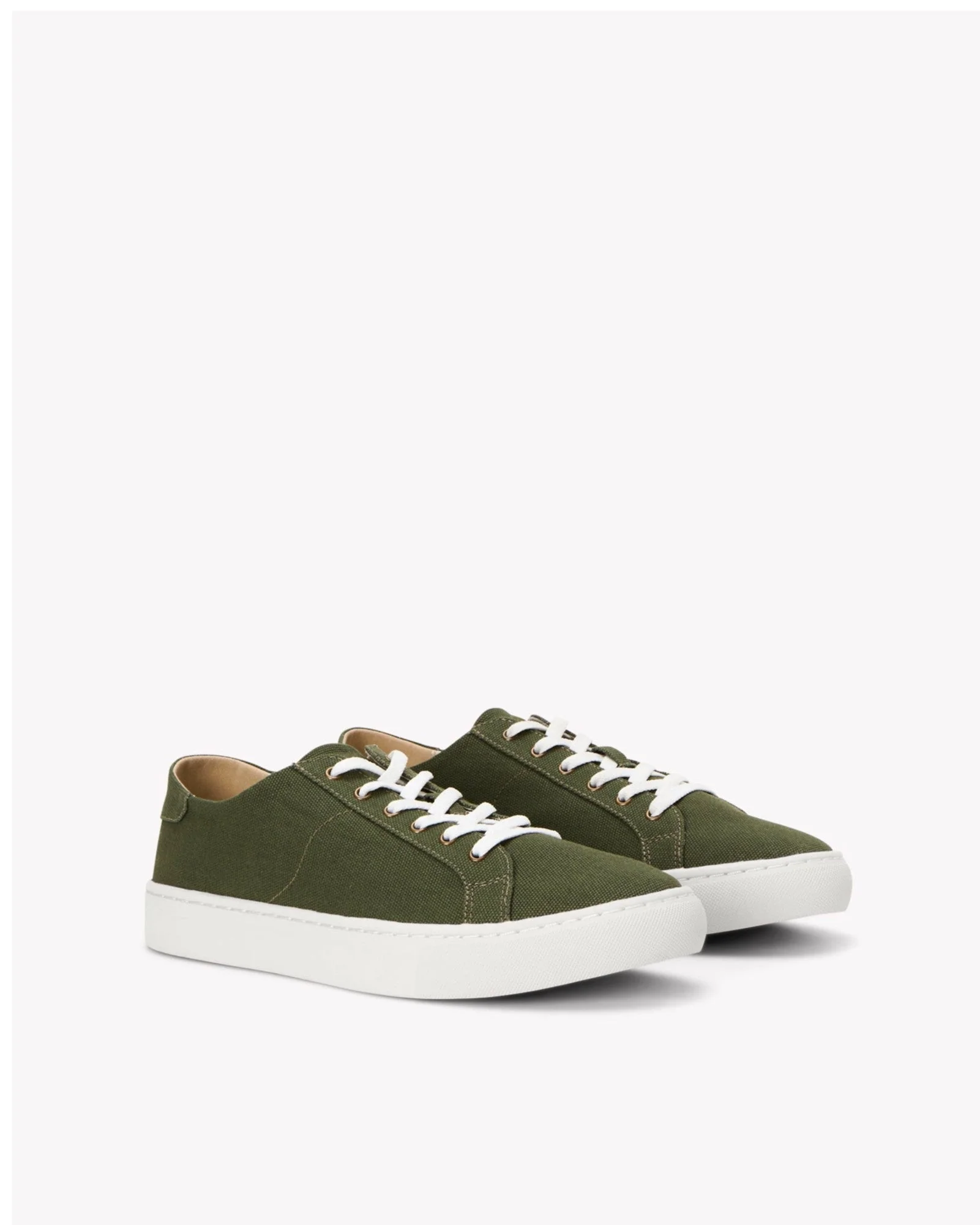 Mens | Ibiza Canvas Sneaker | Oliva Green - Image 2