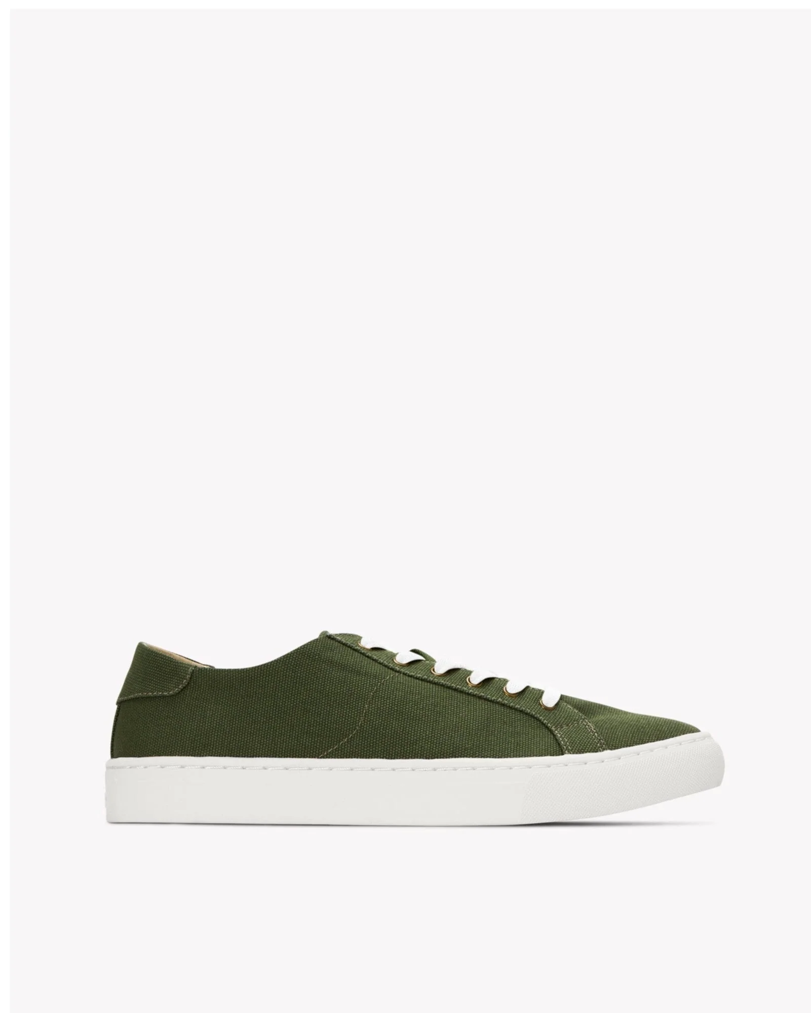 Mens | Ibiza Canvas Sneaker | Oliva Green - Image 3