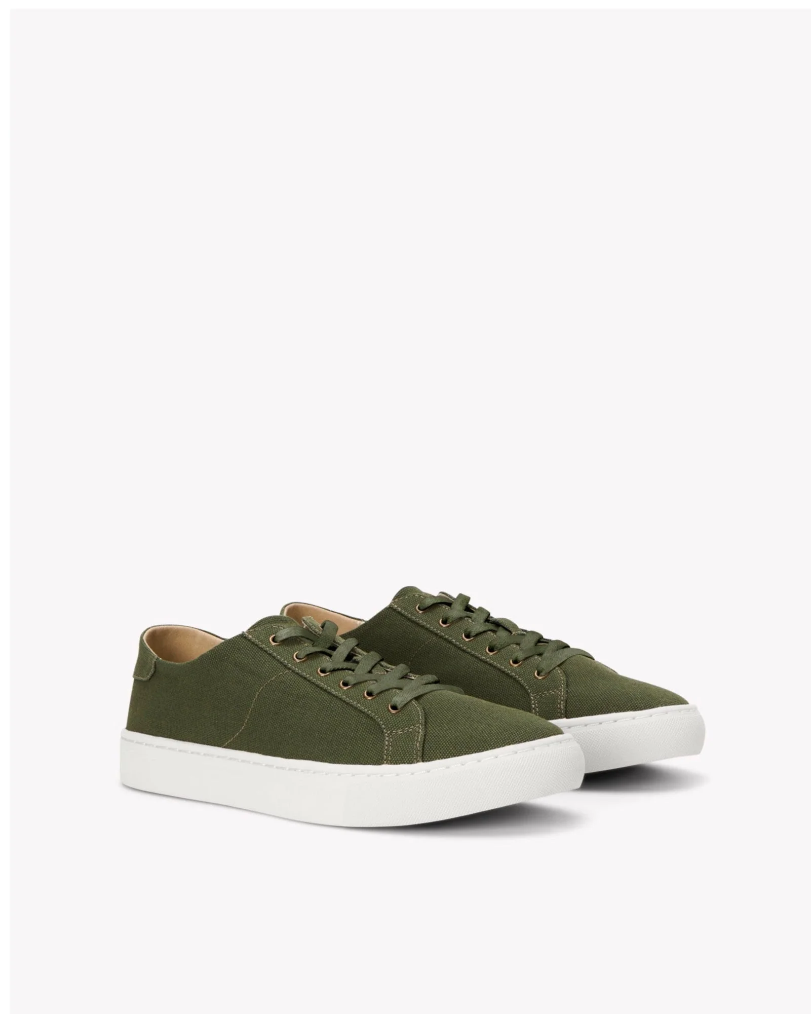 Mens | Ibiza Canvas Sneaker | Oliva Green - Image 4