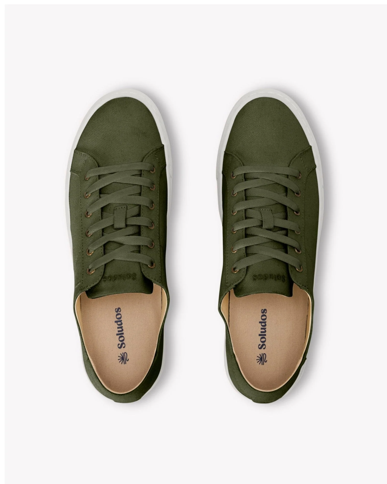 Mens | Ibiza Canvas Sneaker | Oliva Green - Image 6