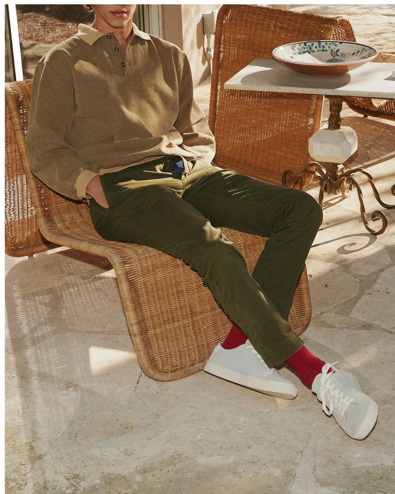 Mens | Ibiza Classic Sneaker | Stucco Gray - Image 6