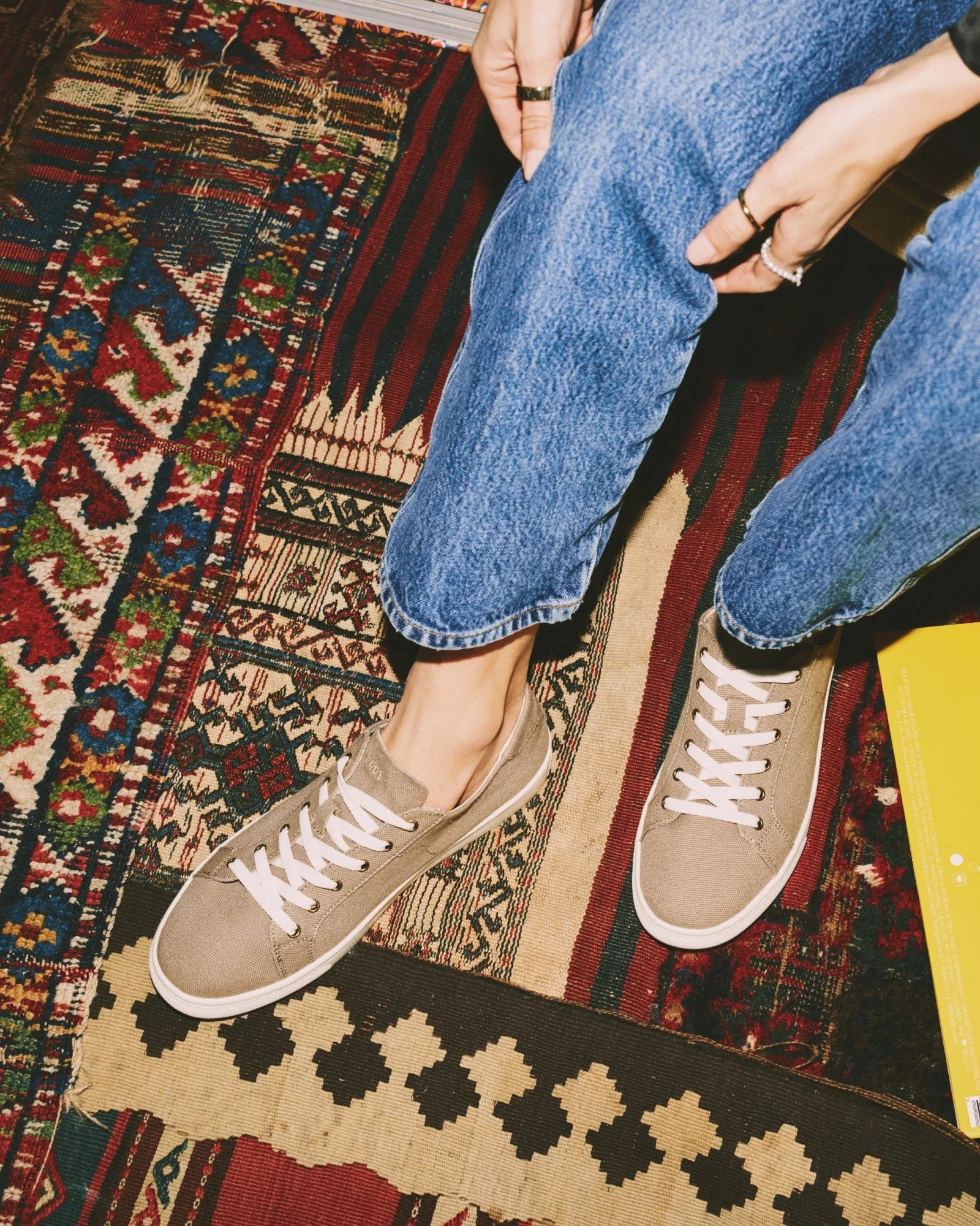 Womens | Ibiza Canvas Sneaker | Cafe Taupe - Image 4