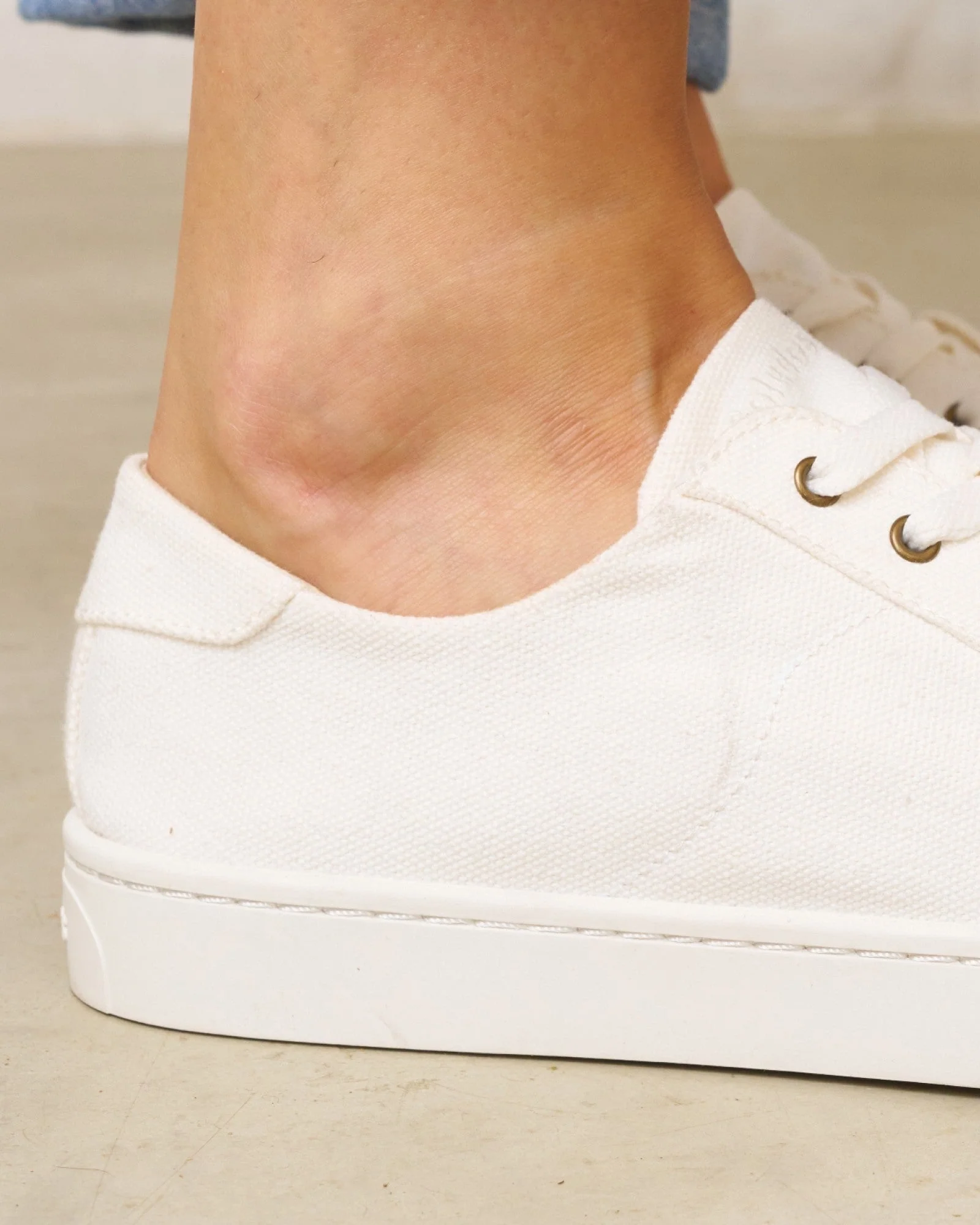 Womens | Ibiza Canvas Sneaker | La Concha Ivory - Image 3