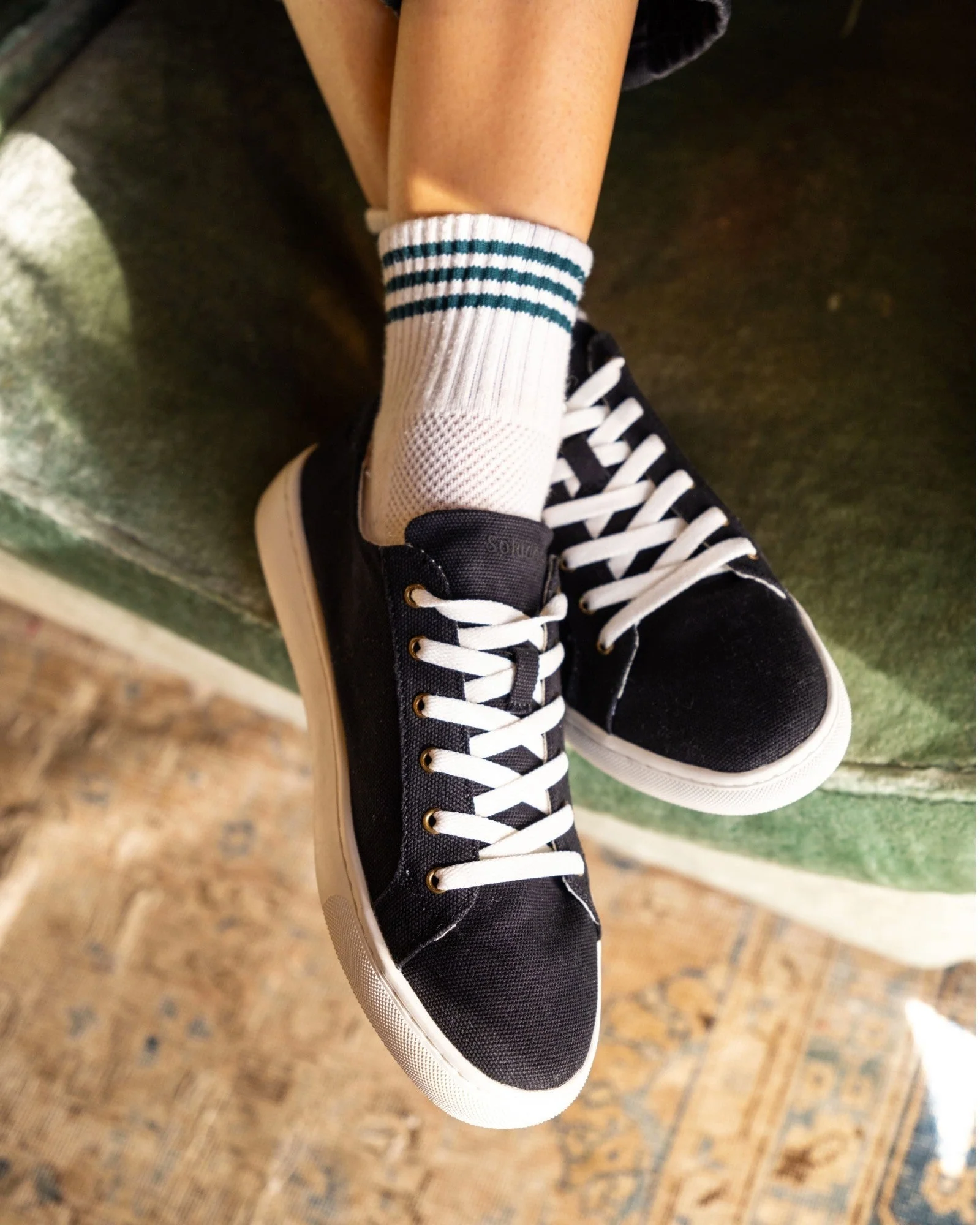 Womens | Ibiza Canvas Sneaker | Noche Black - Image 4