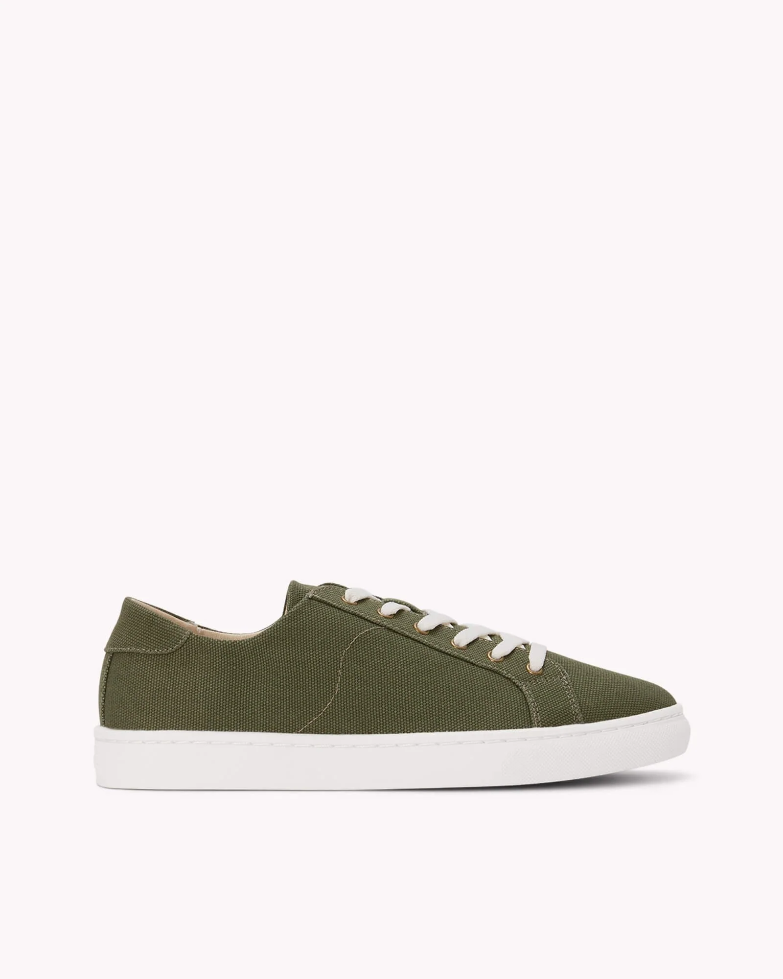 Womens | Ibiza Canvas Sneaker | Oliva Green - Image 4