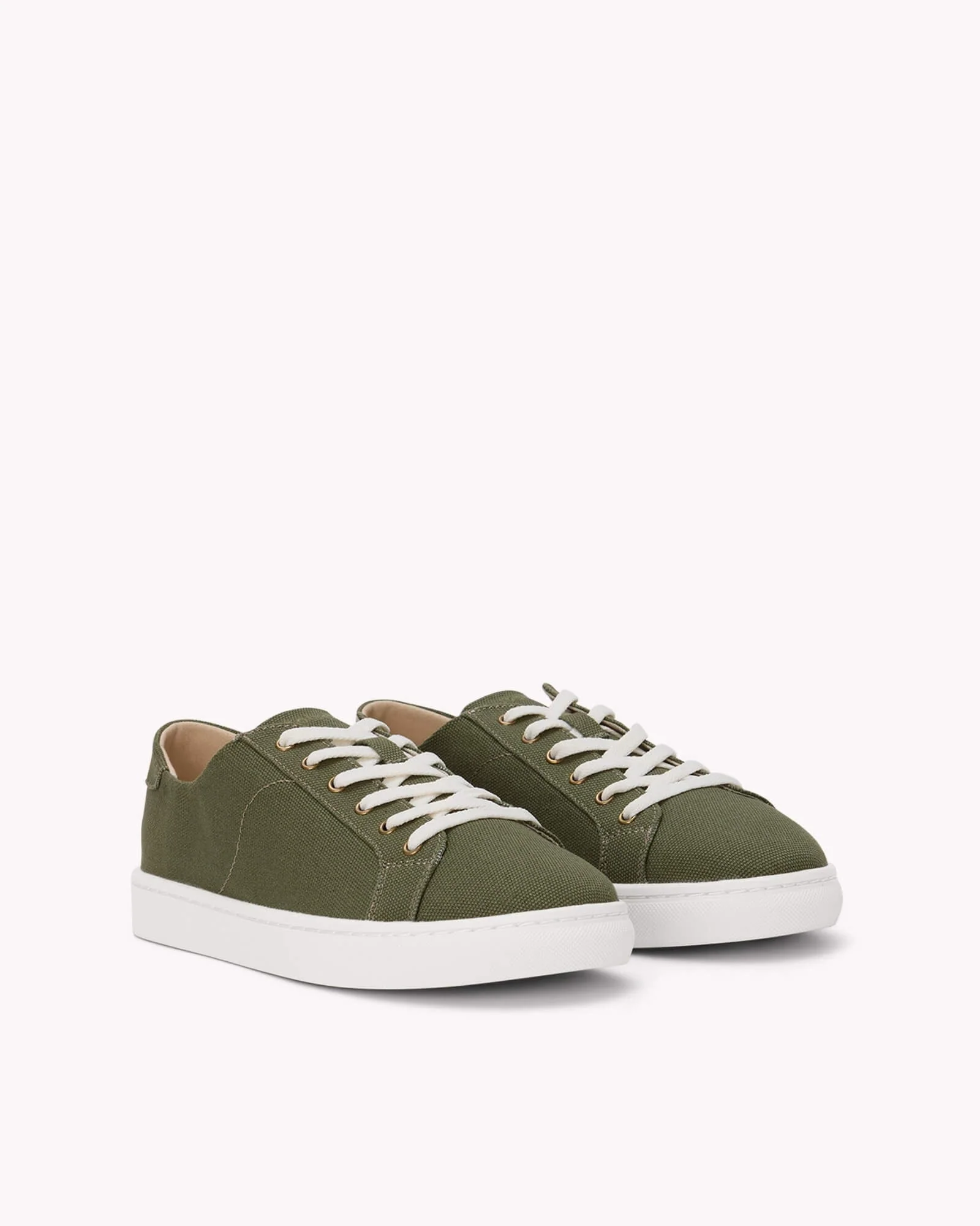 Womens | Ibiza Canvas Sneaker | Oliva Green - Image 5