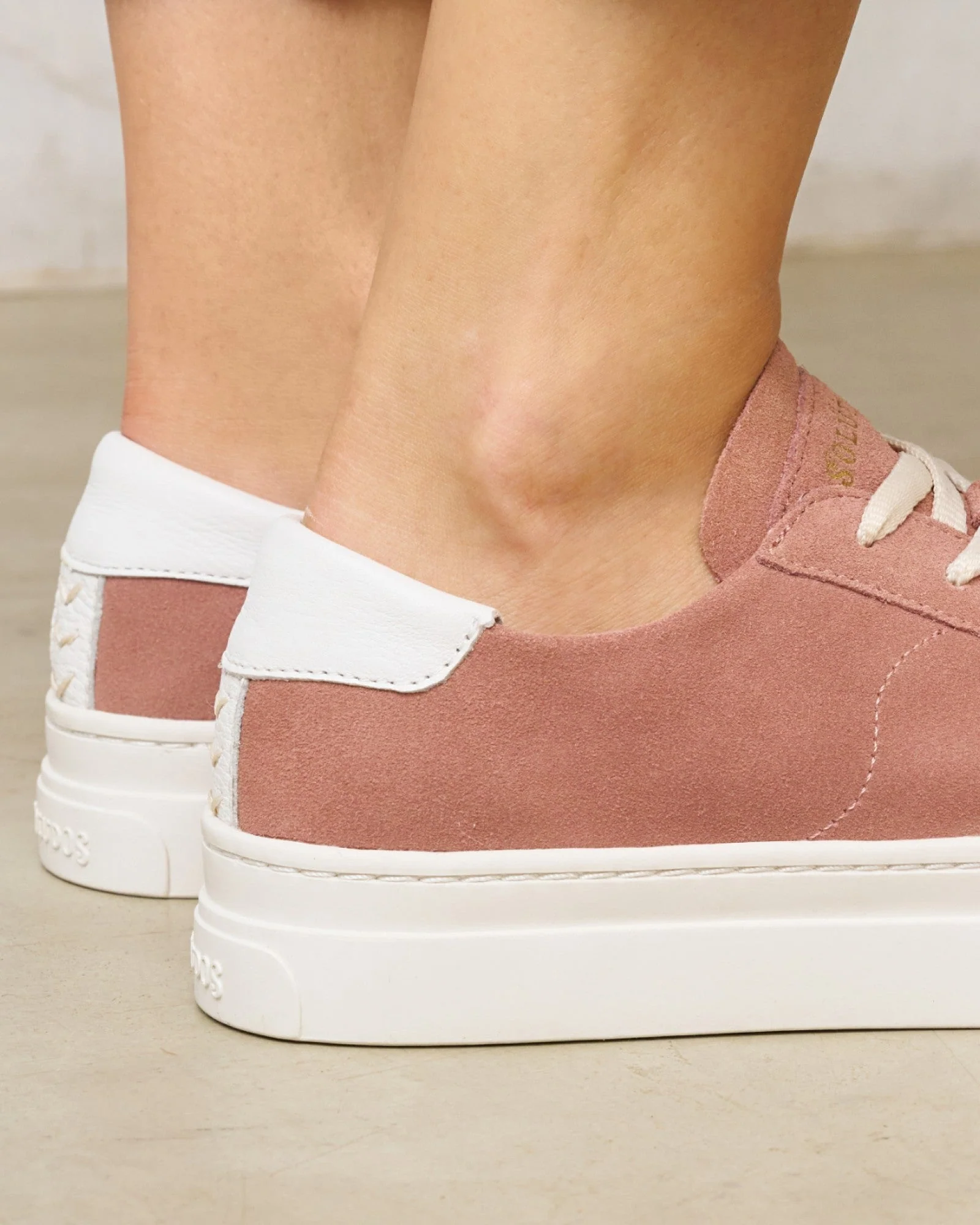 Womens | Ibiza Platform Sneaker | Leather Color | Dusty Rose - Image 4