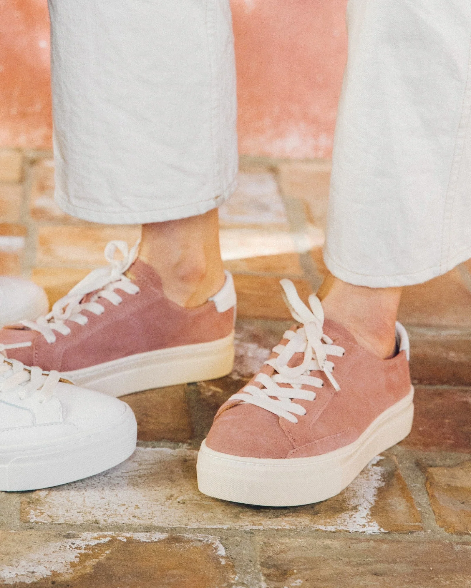 Womens | Ibiza Platform Sneaker | Leather Color | Dusty Rose - Image 5