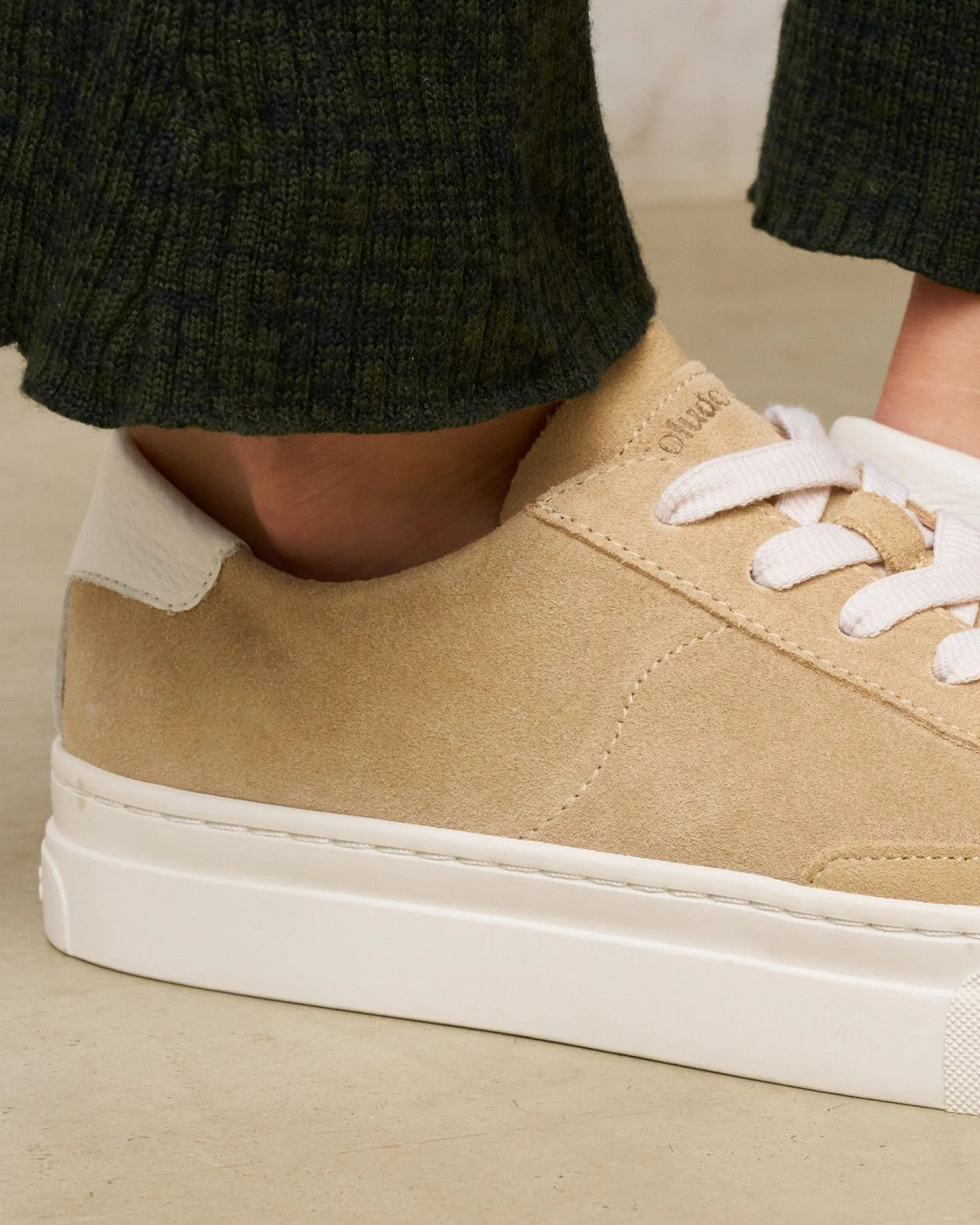Womens | Ibiza Platform Sneaker | Leather Color | Sand Tan - Image 4