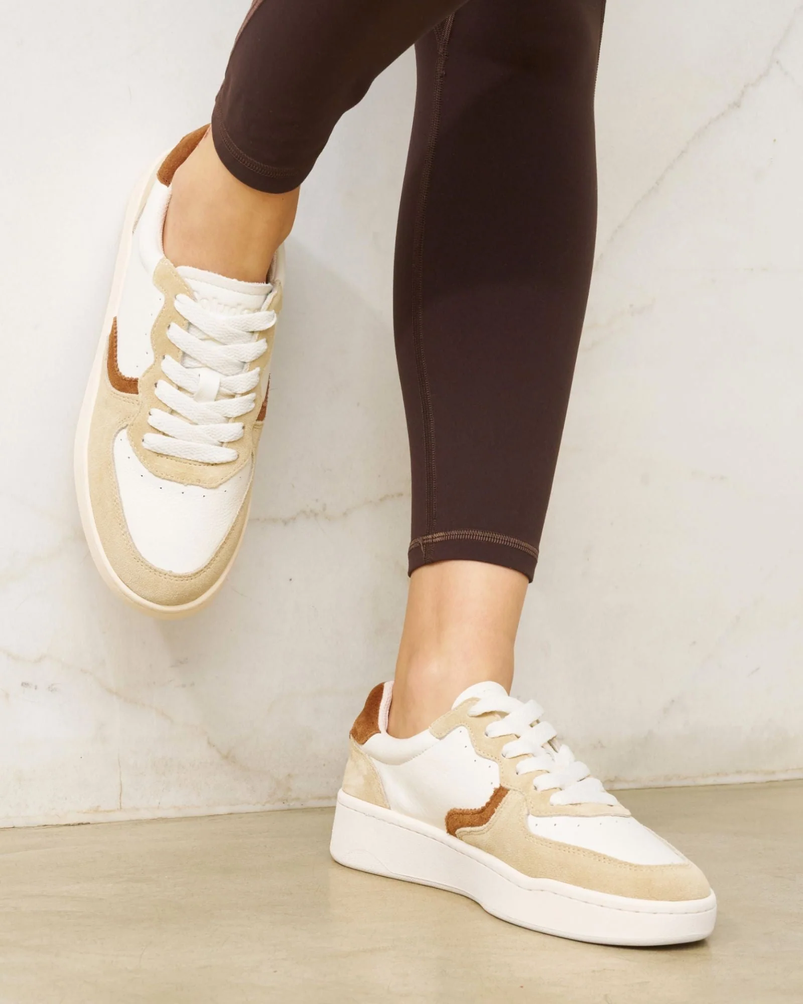 Womens | Roma Retro Sneaker | Earthy Neutrals - Image 4