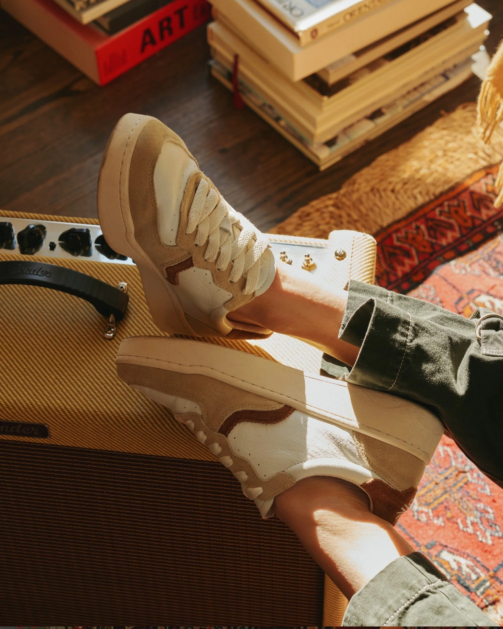 Womens | Roma Retro Sneaker | Earthy Neutrals - Image 5
