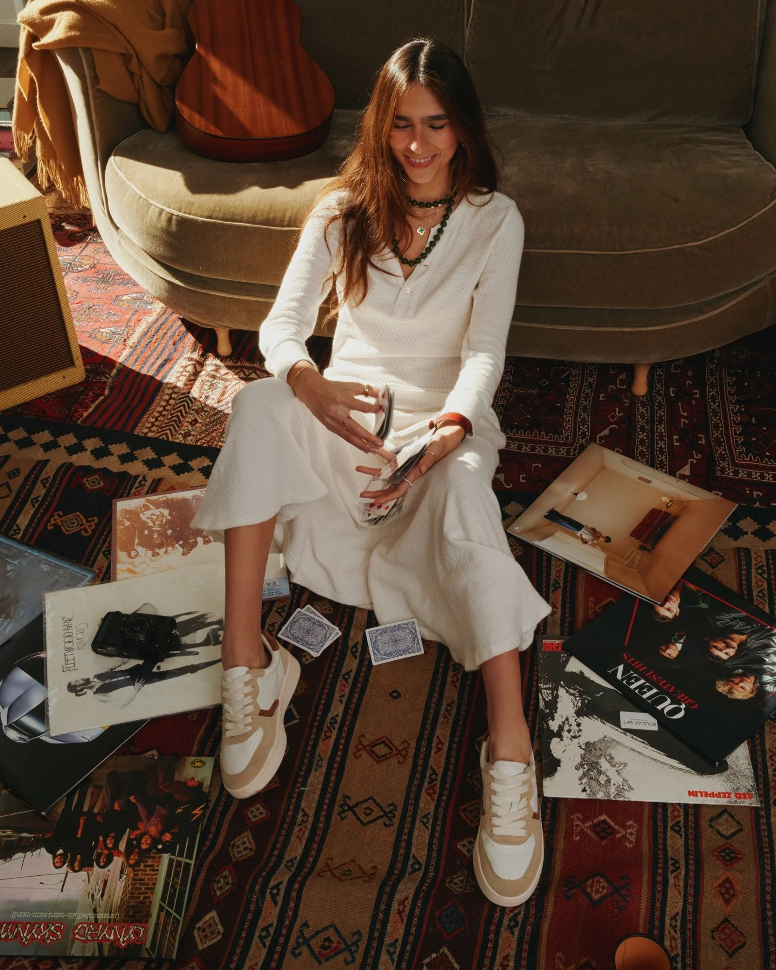 Womens | Roma Retro Sneaker | Earthy Neutrals - Image 6