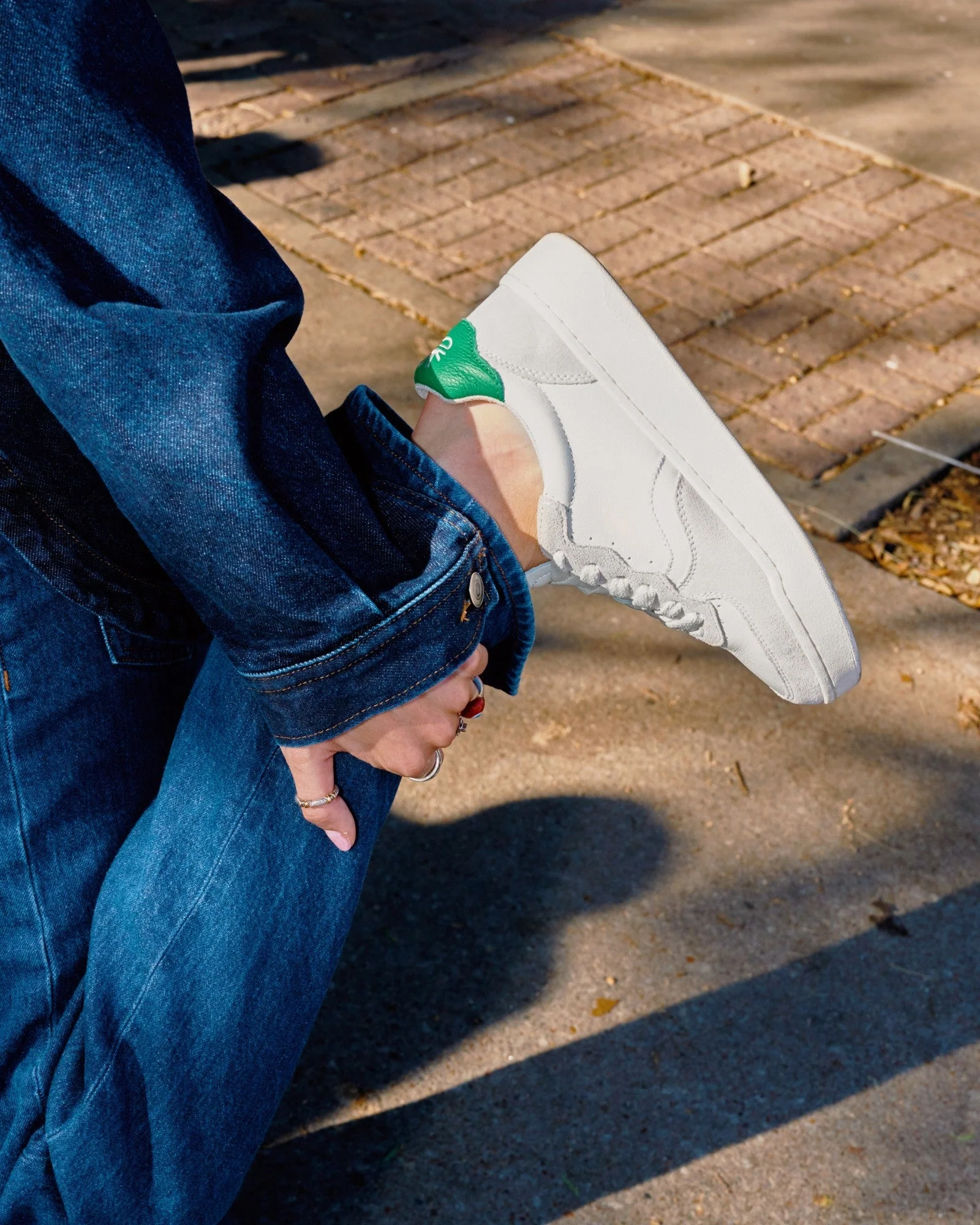 Womens | Roma Retro Sneaker | Kelly Green - Image 6