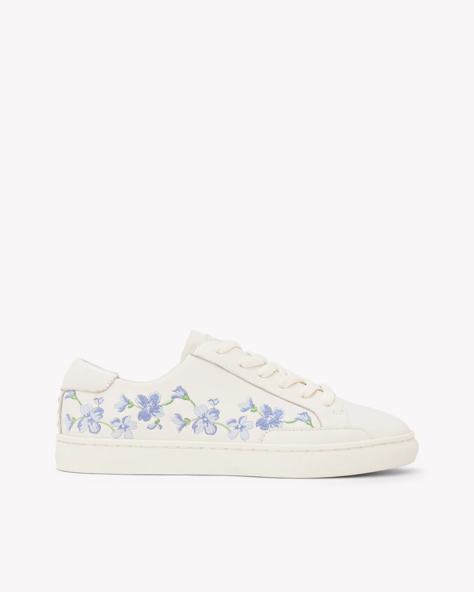Womens | Ibiza Classic Sneaker | Embroidery | Draper Blue Florals - Oasis White