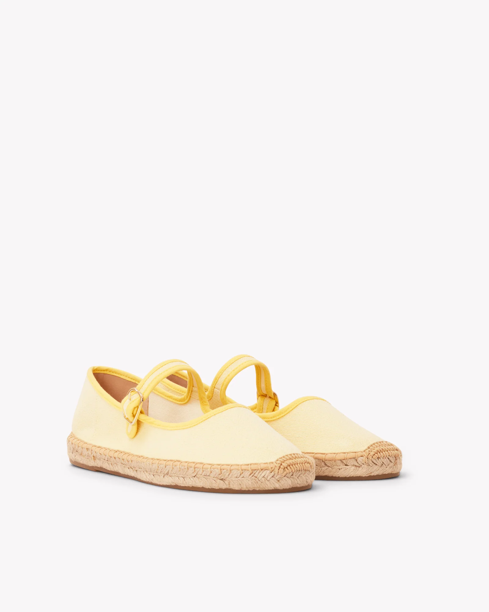 Womens | Mary Jane Espadrille | Woven Color | Butter Yellow - Image 3