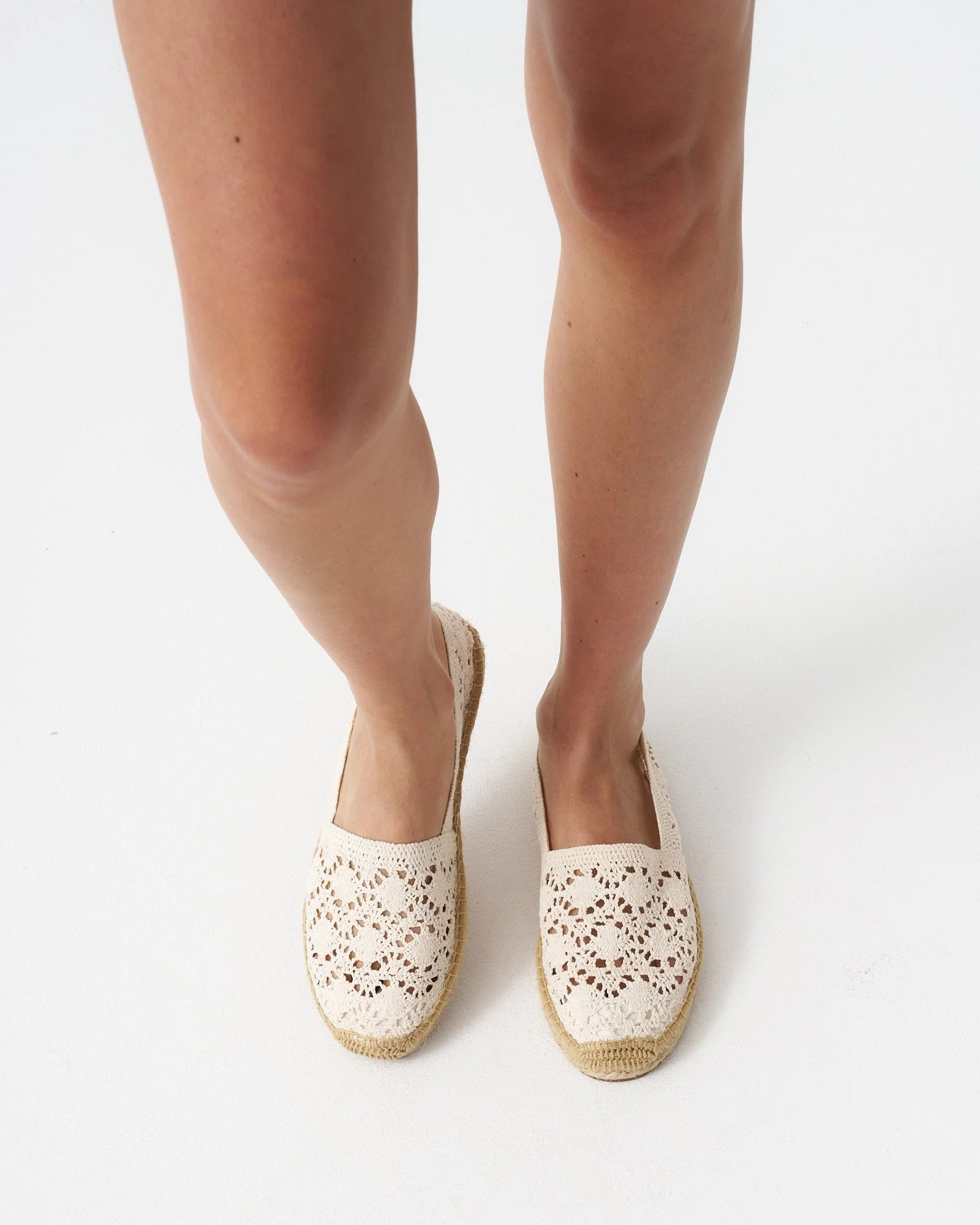 Womens | Original Espadrille | Crochet | Natural Undyed - Image 6
