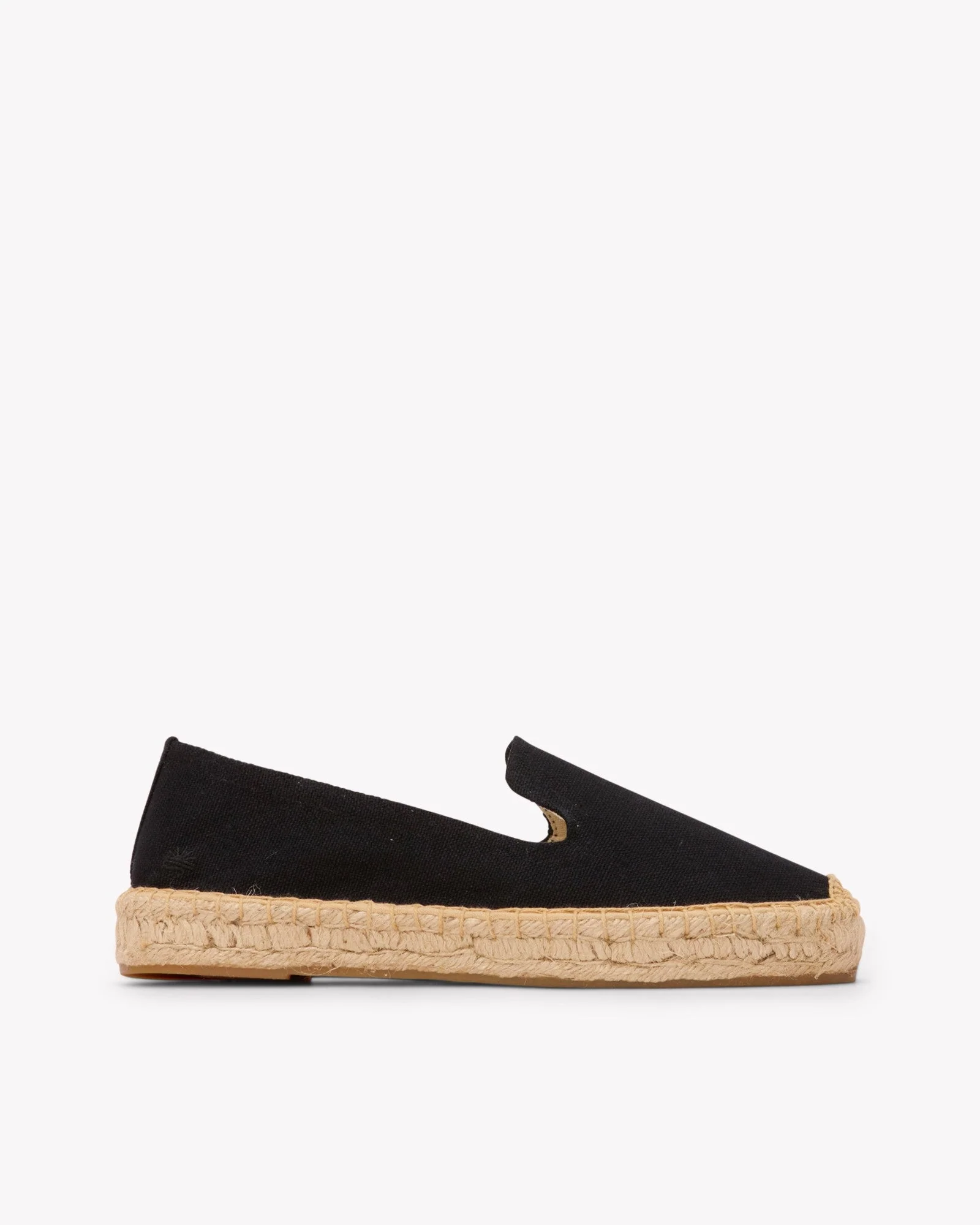 Womens | Platform Smoking Espadrille | Woven Color | Noche Black