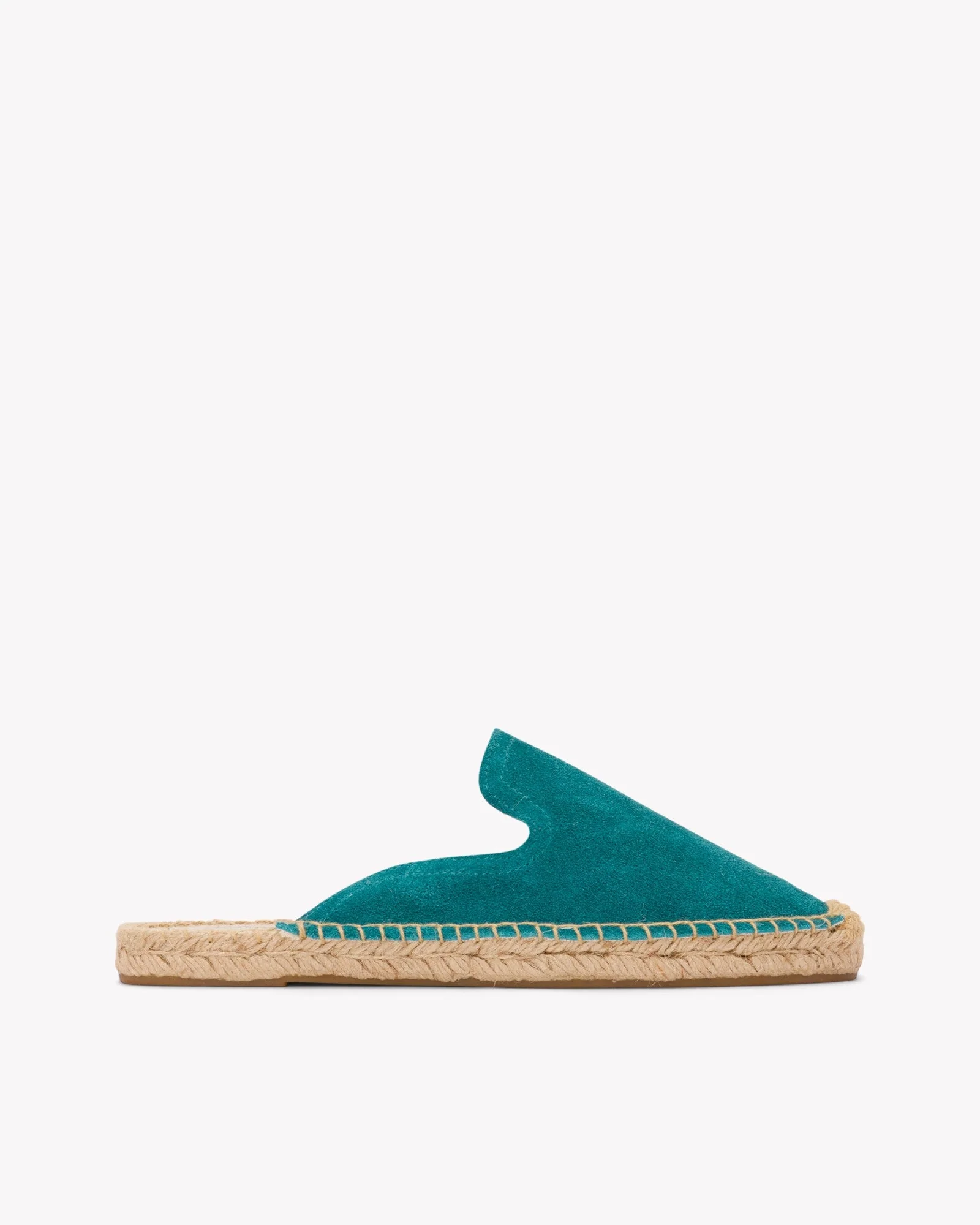 Womens | Smoking Mule Espadrille | Suede | Transformative Teal
