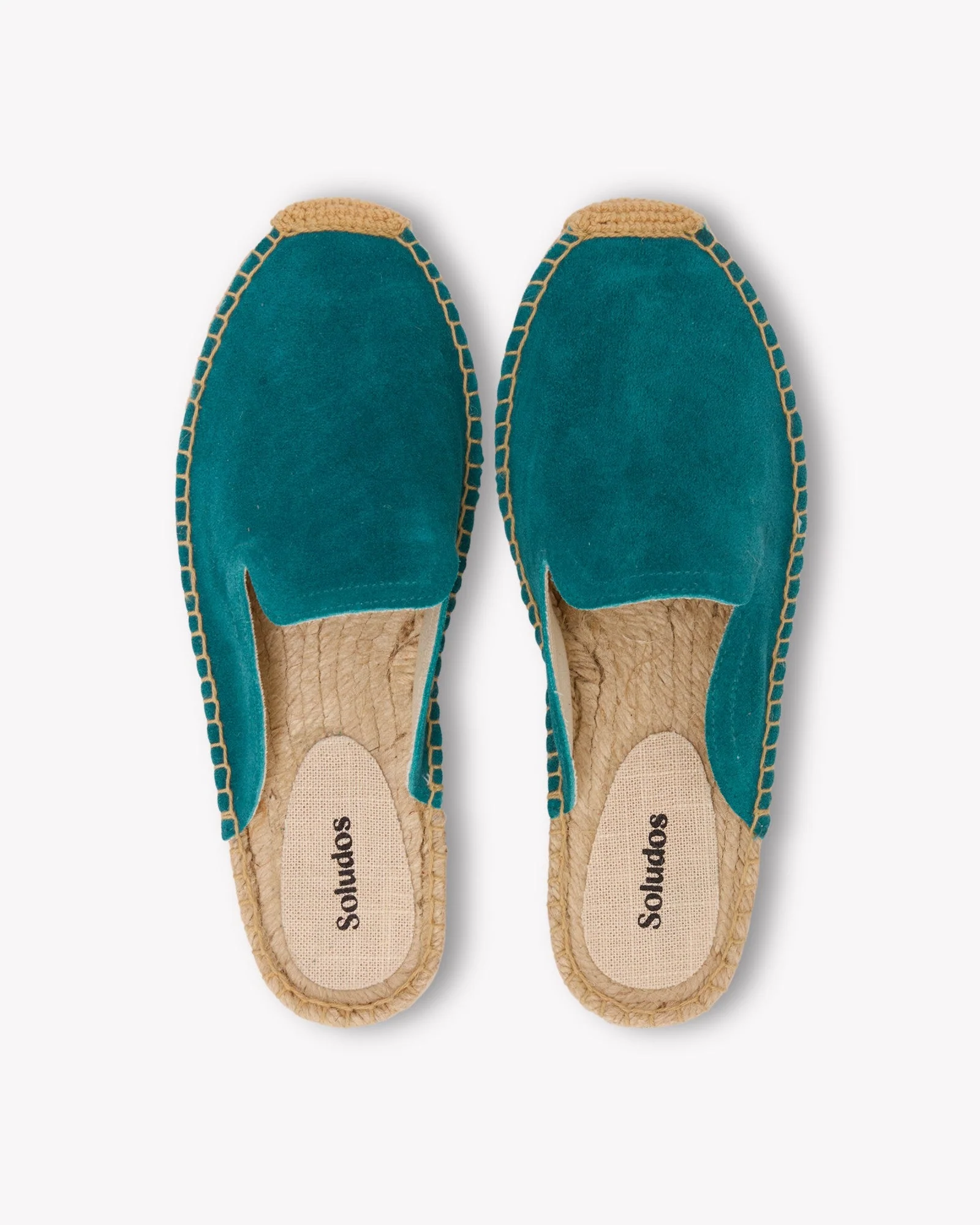 Womens | Smoking Mule Espadrille | Suede | Transformative Teal - Image 6