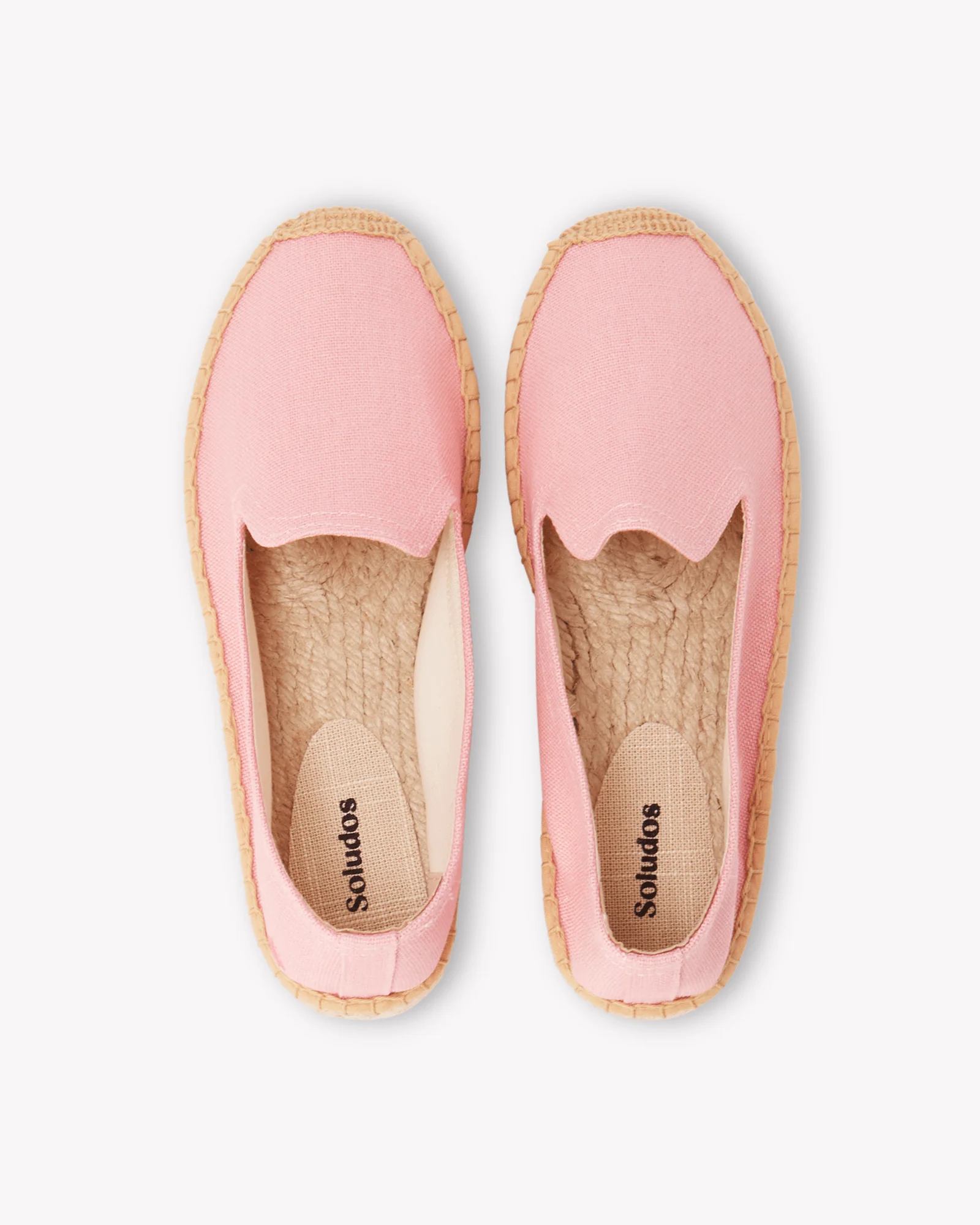 Womens | Platform Smoking Espadrille | Woven Color | Dusty Rose Pink - Image 6