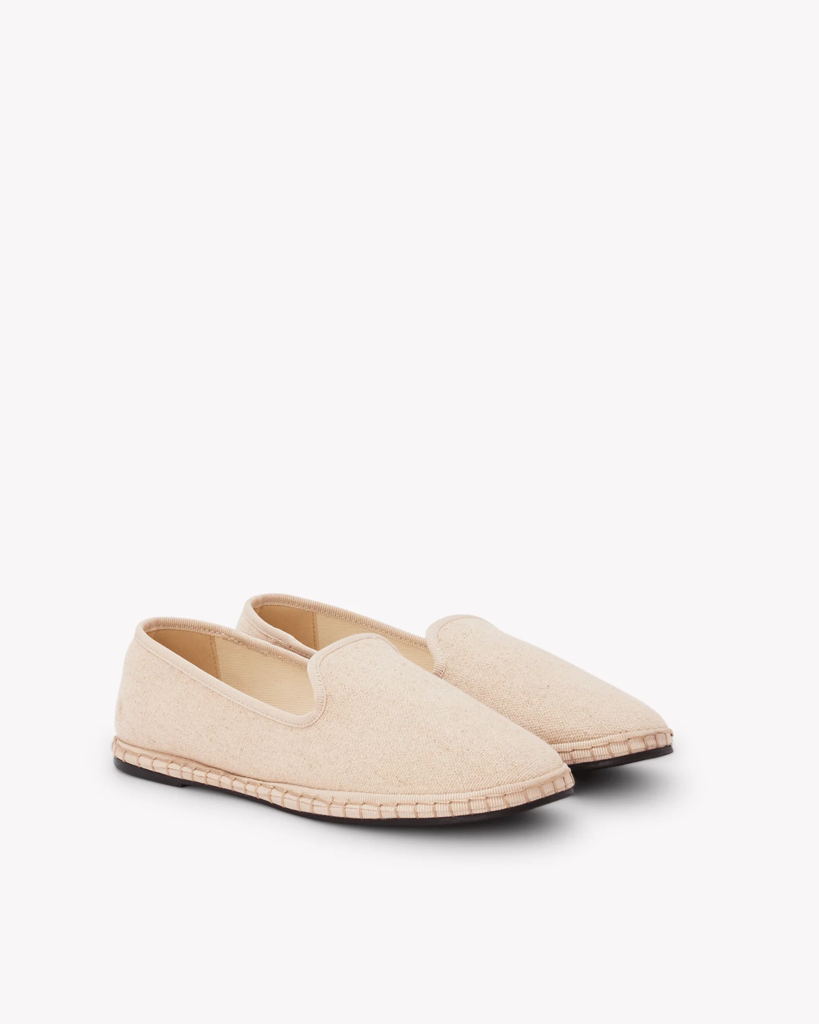 Womens | Venetian Flat | Woven Color | Oat Milk Beige - Image 3