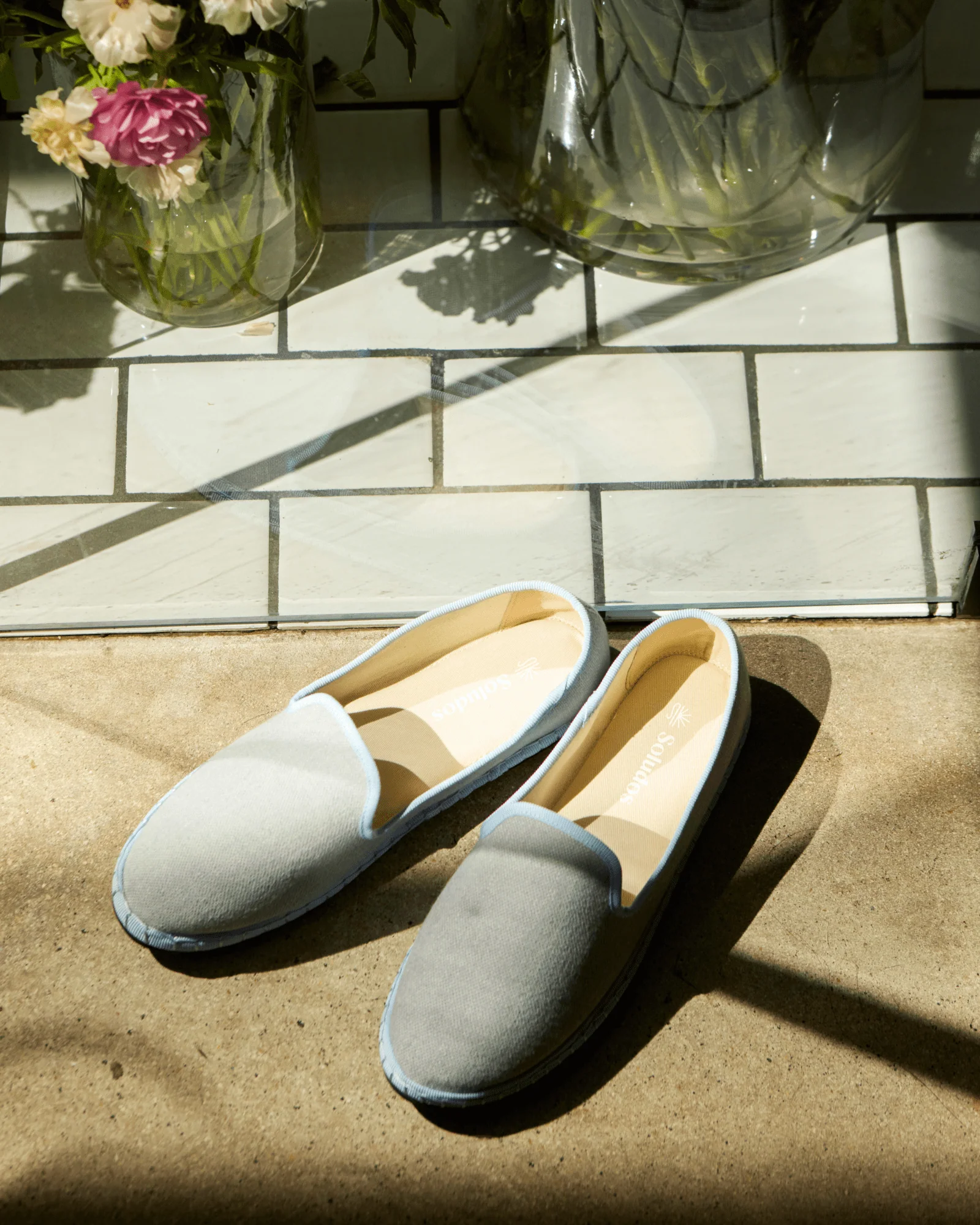 Womens | Venetian Flat | Woven Color | Powdered Blue - Image 6