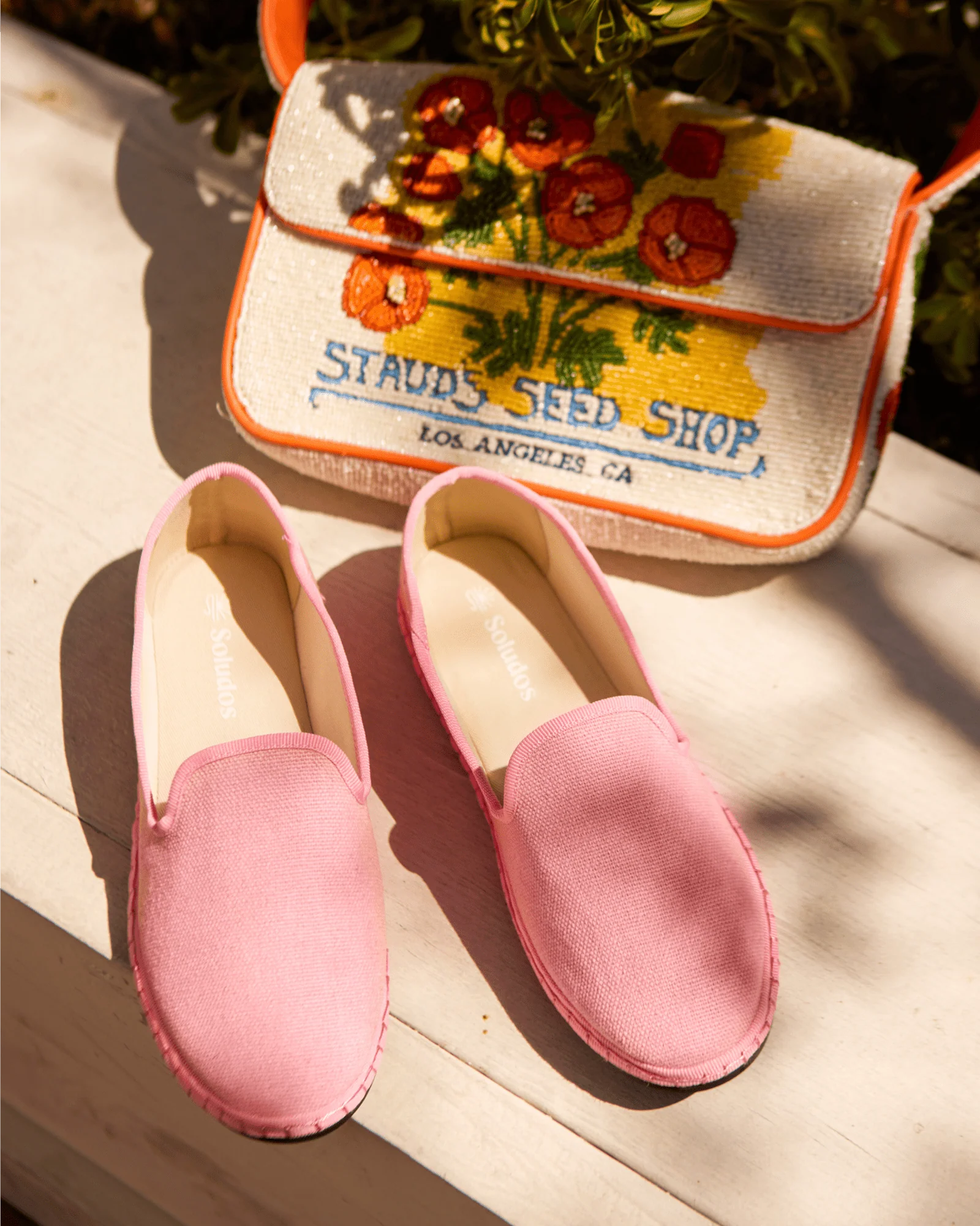 Womens | Venetian Flat | Woven Color | Sorbet Pink - Image 4