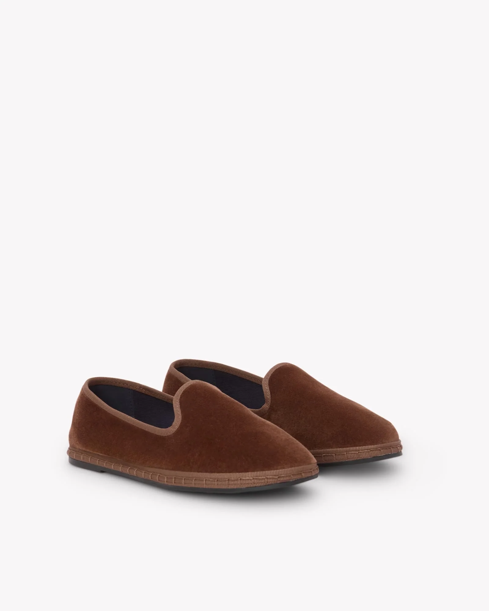 Womens | Venetian Flat | Velvet | Mustard Brown - Image 3
