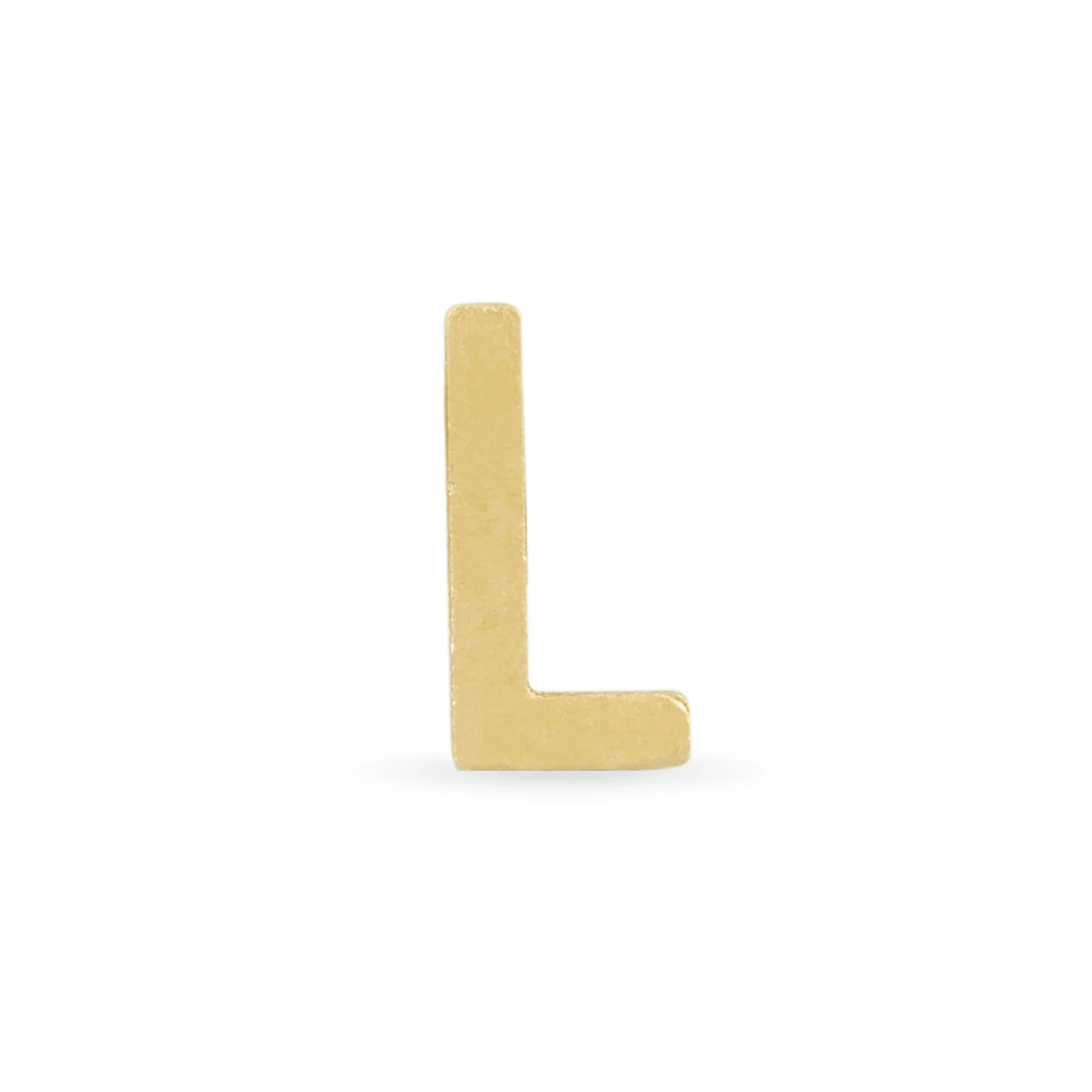 Asymmetric Initial Necklace | 14K Yellow Gold - Image 7