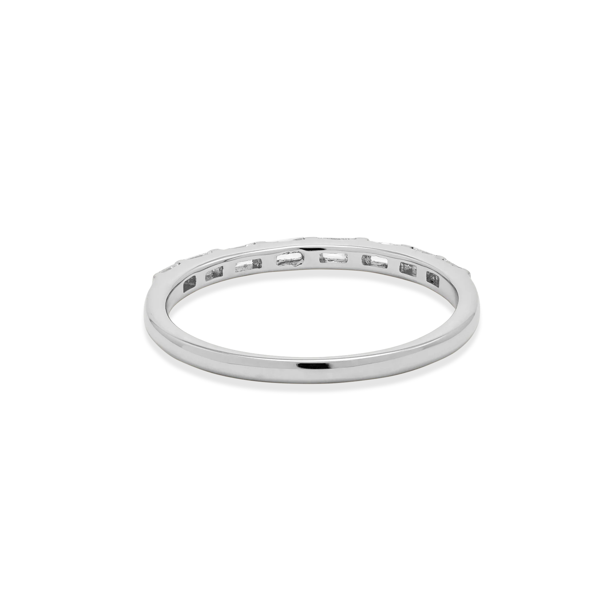 Bold Baguettes For Eternity Band | 10K Yellow Gold | 0.15 CTW Baguette White Diamond - Image 2