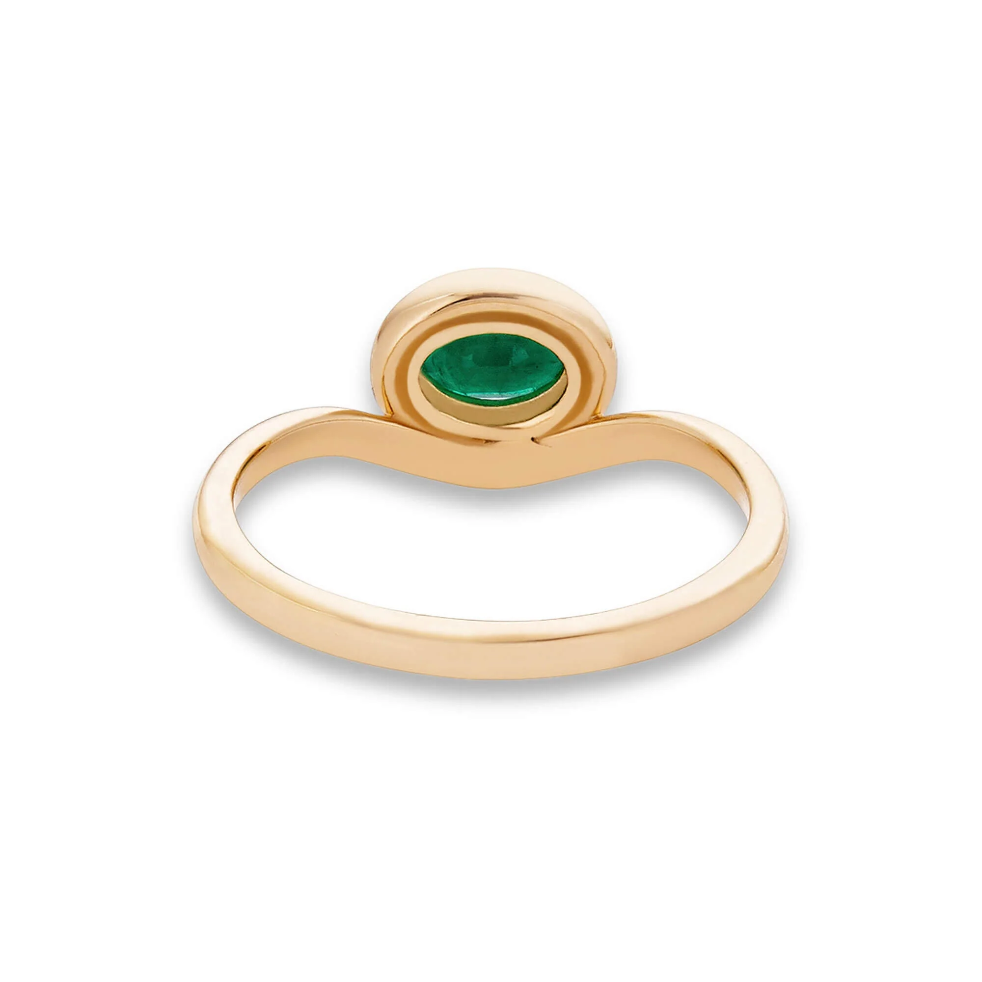Bonbon Merge Ring | 10K Yellow Gold | 0.45 CTW Green Emerald