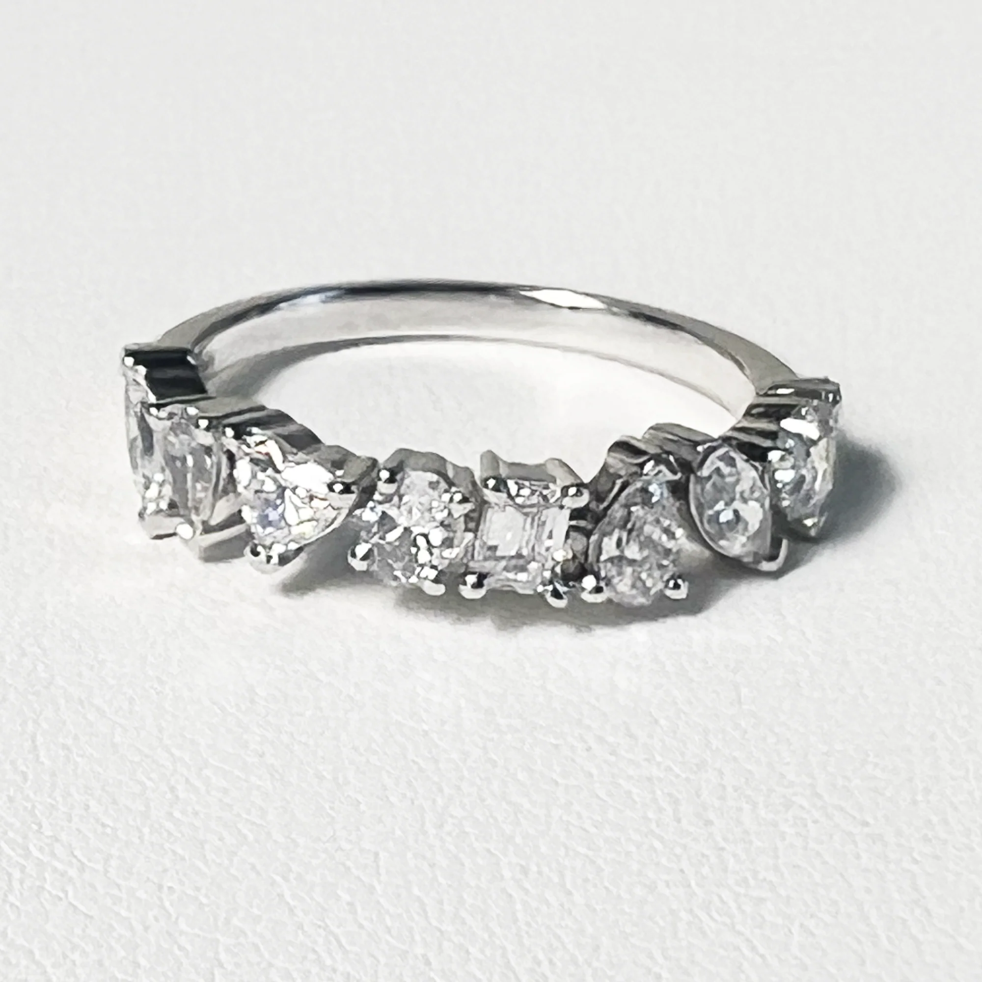 Carnival Band | 14K White Gold | 1.02 CTW (Approx) White Lab Diamond