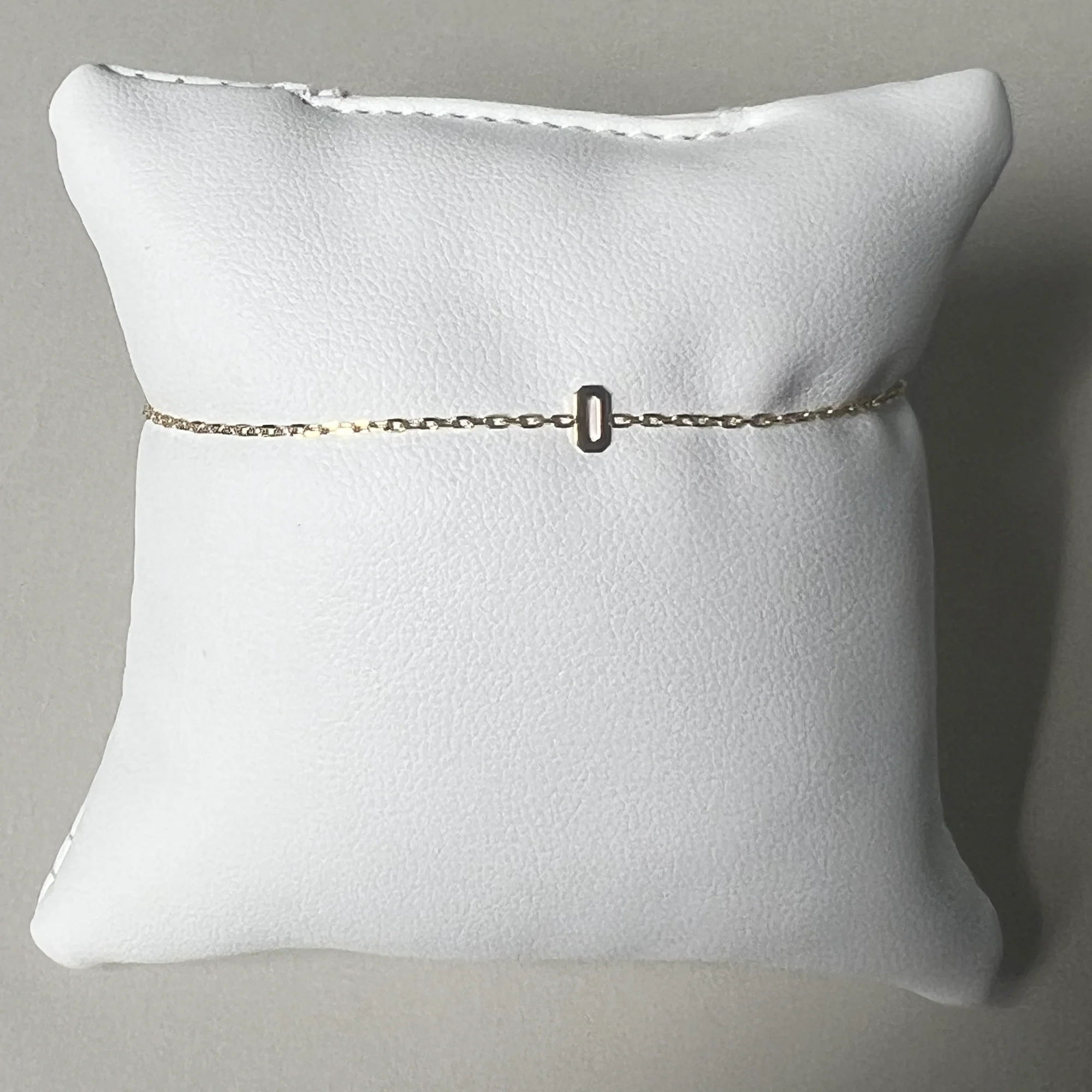 Dainty Initial Bracelet | 10K Yellow Gold
