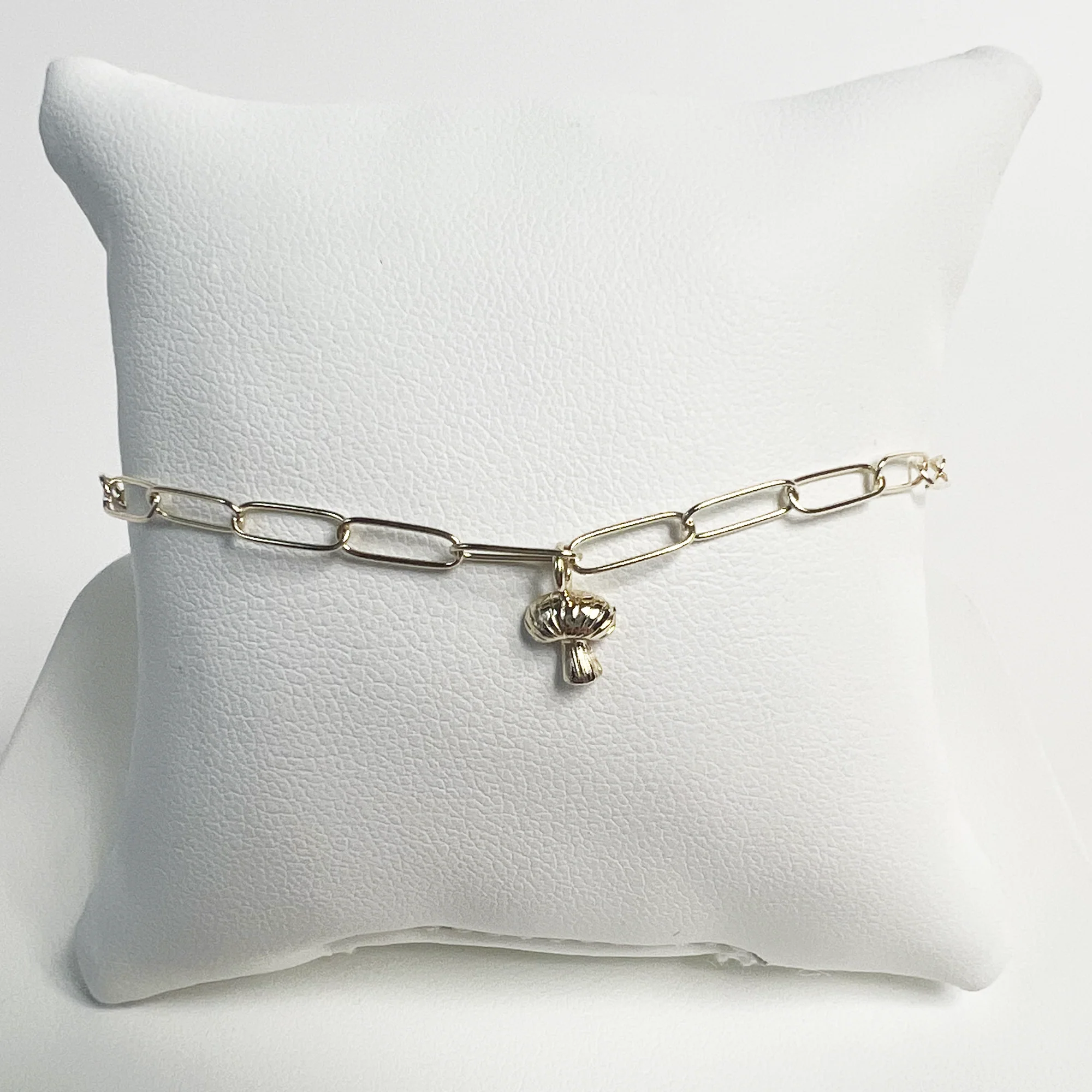 Fab Fungi Paperclip Bracelet | 10K Yellow Gold