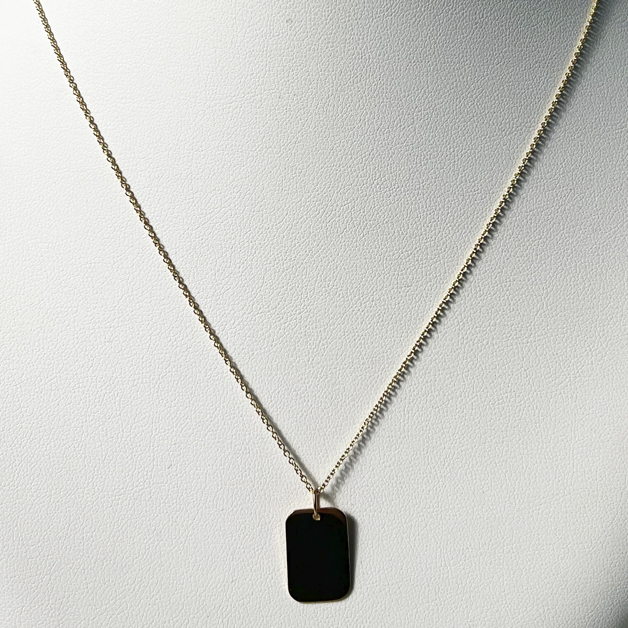 Golden Dog Tag | 10K Yellow Gold