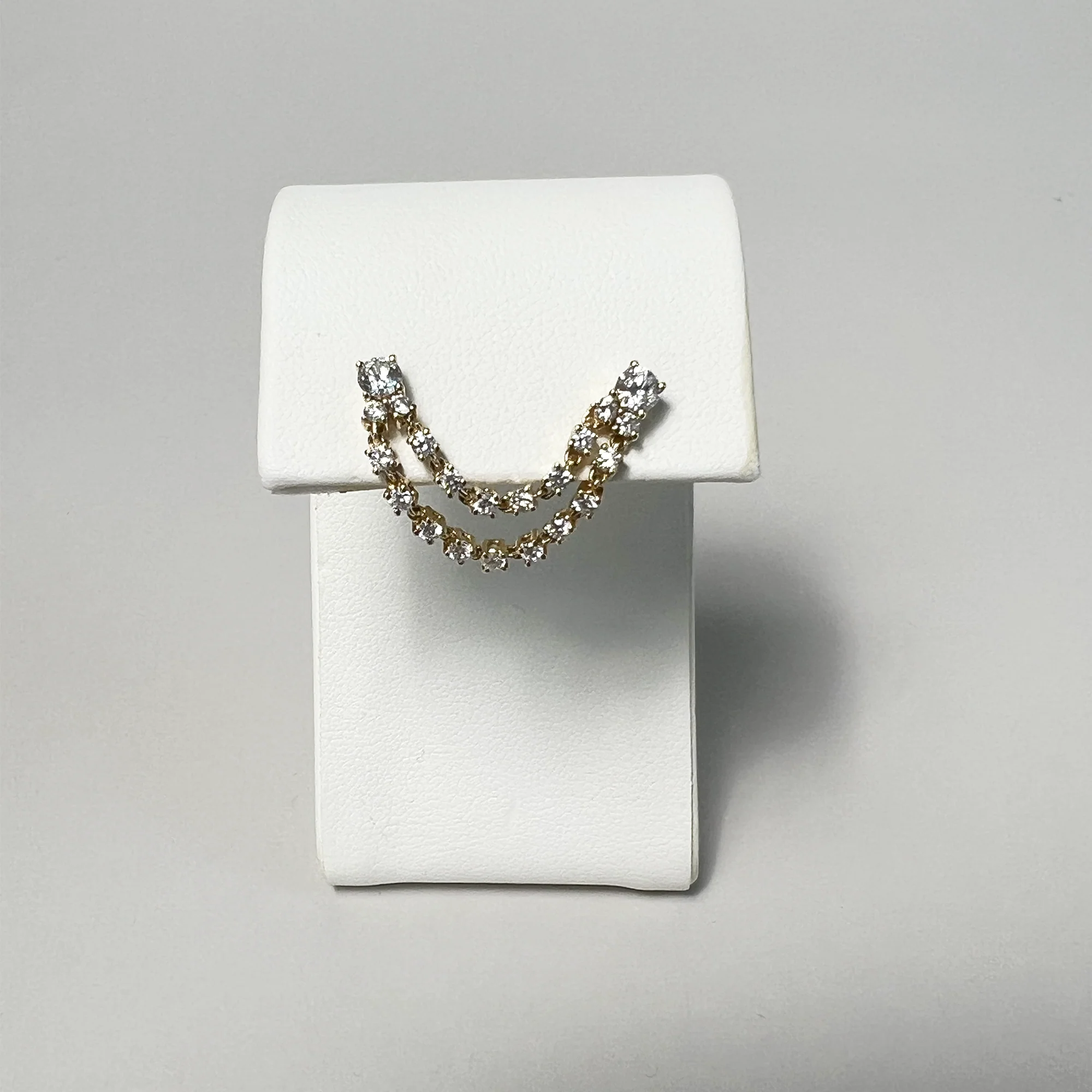 Grand Diamond Double Stud | 14K Yellow Gold | 0.98 CTW (Approx) Round White Diamond