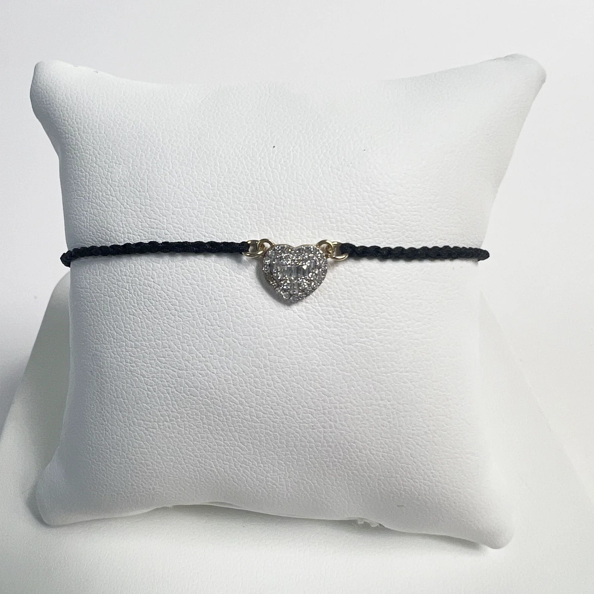 Heart of the Matter Friendship Bracelet | 10K Yellow Gold | 0.07 CTW (Approx) White Diamond