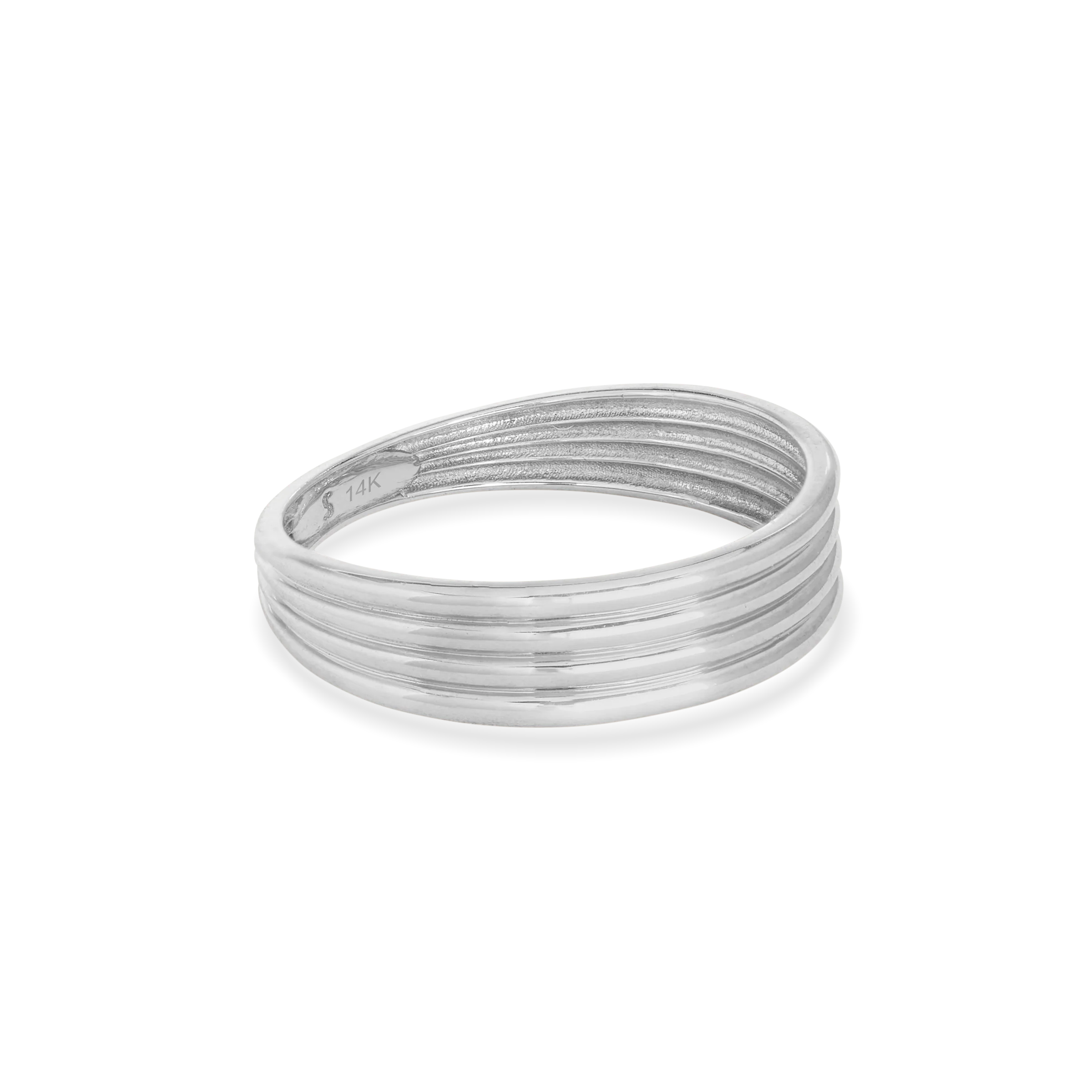Layer Cake Band | 14K White Gold