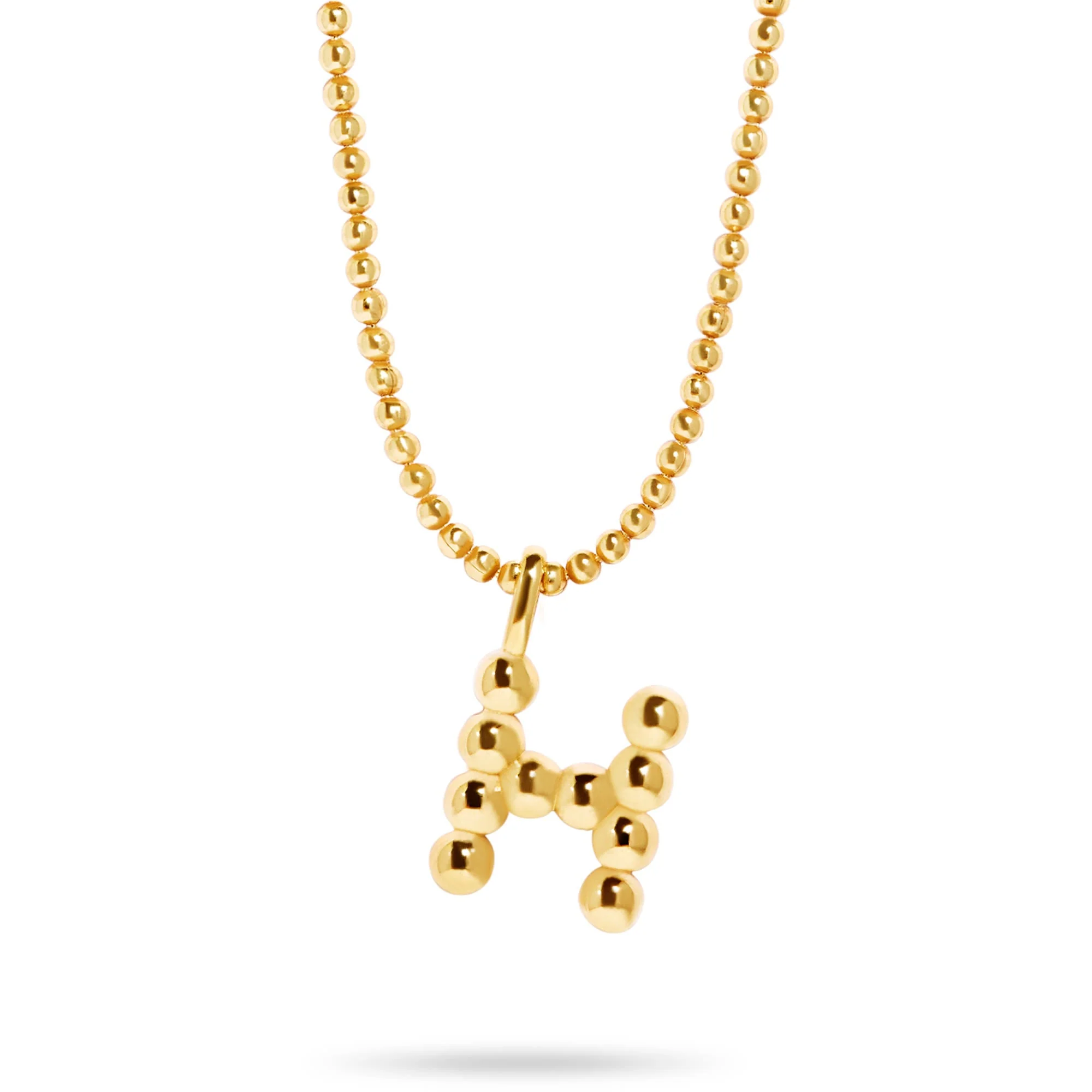 Mochi Donut Initial Necklace | Gold Vermeil - Image 15