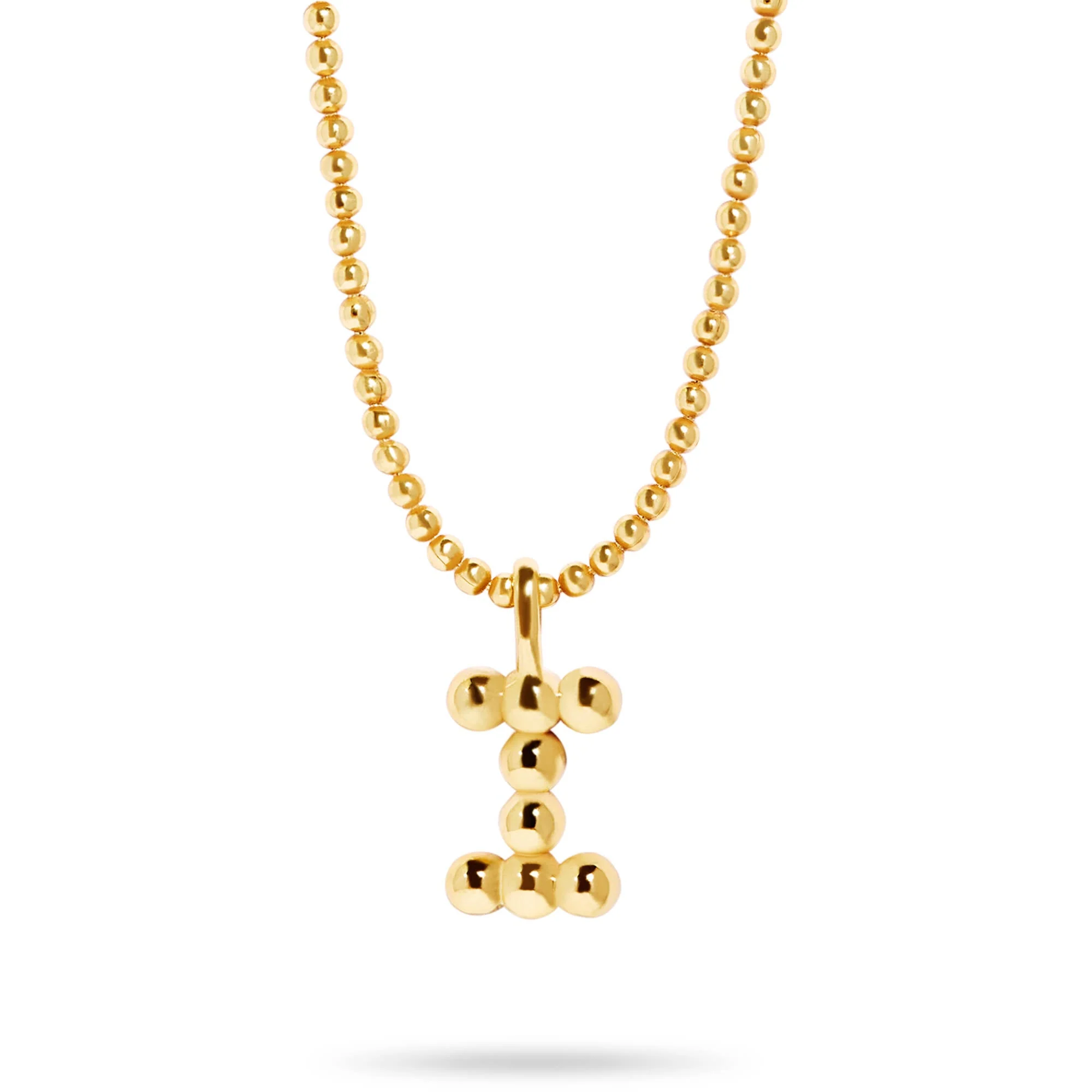 Mochi Donut Initial Necklace | Gold Vermeil - Image 16